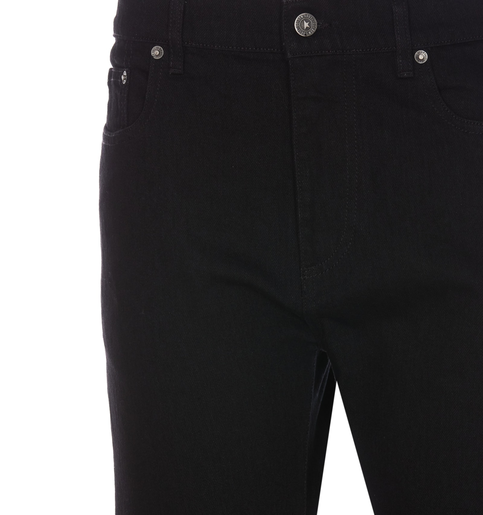 Shop Golden Goose Denim Skinny Jeans In Black