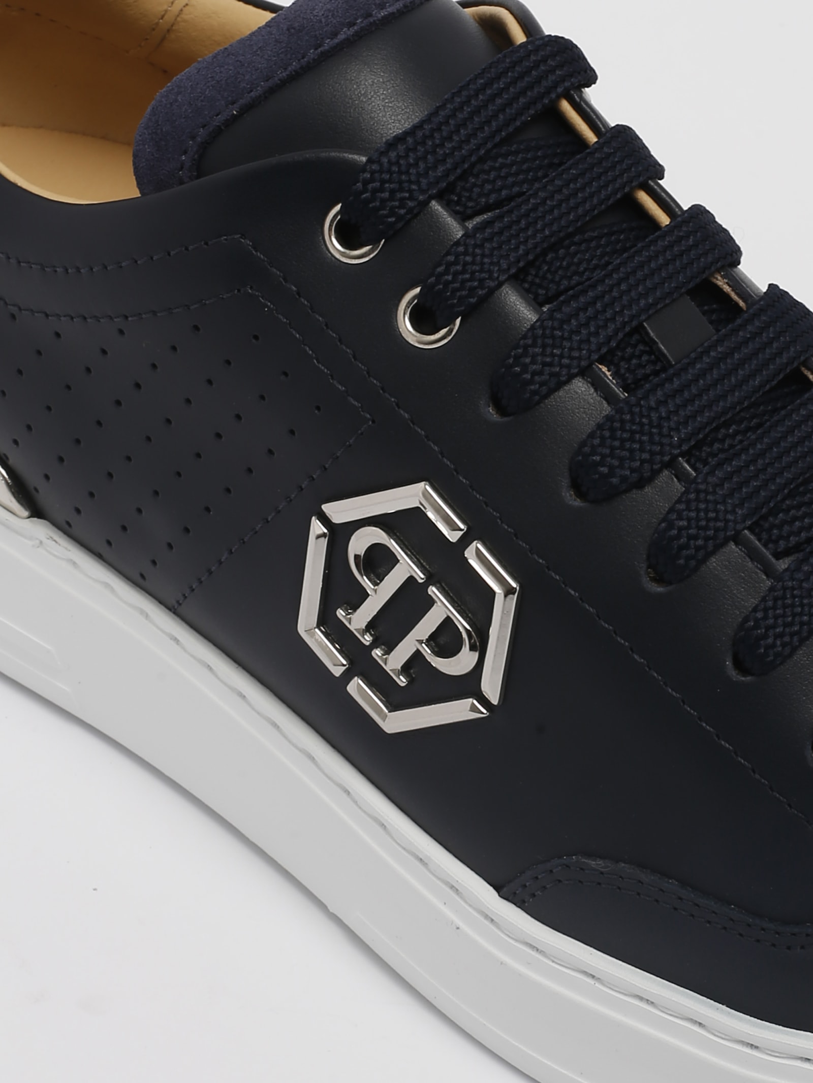 Shop Philipp Plein Lo-top Sneaker Sneaker In Navy