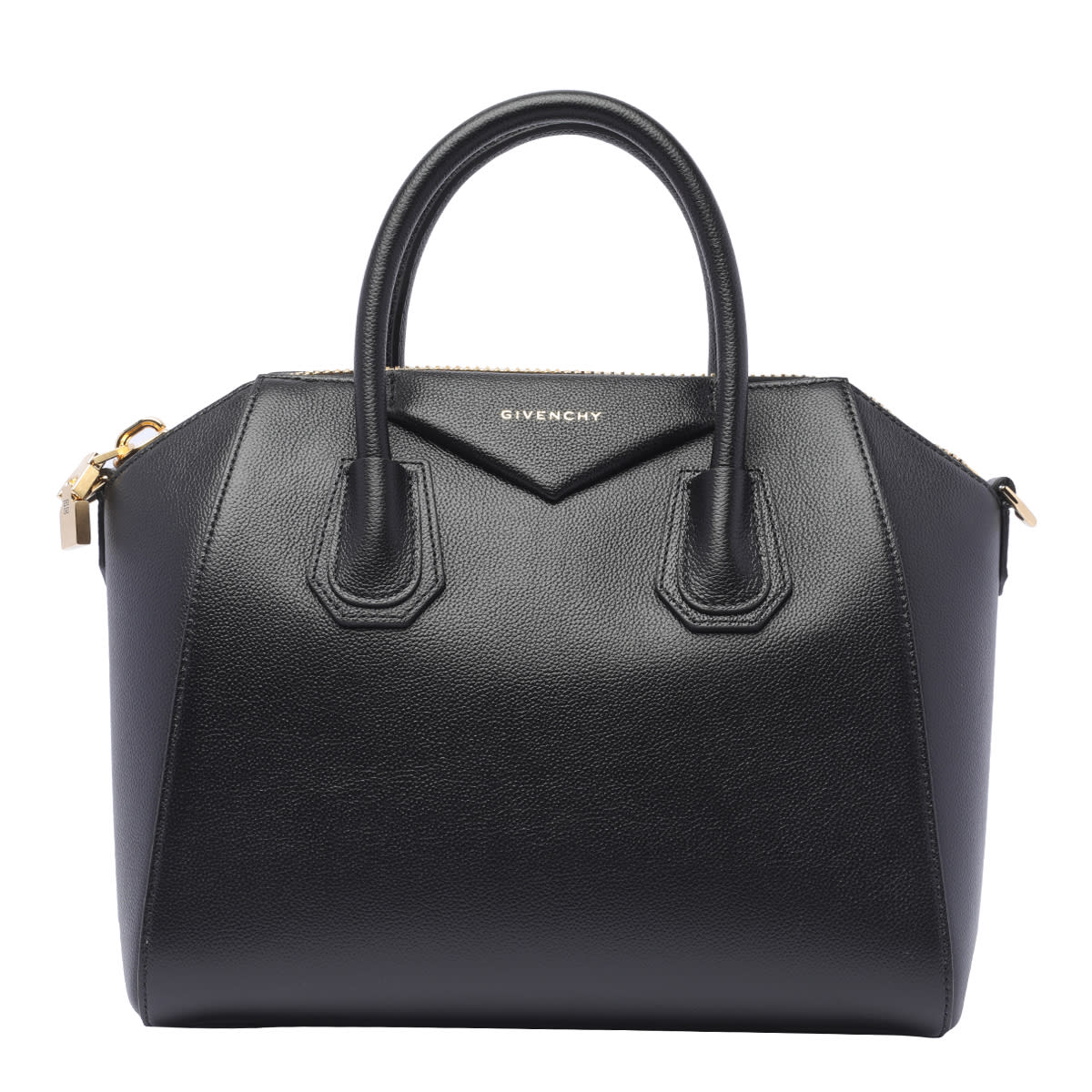 Shop Givenchy Antigona Small Bag In Black