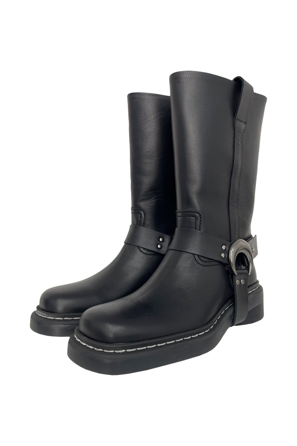 Shop Marine Serre Motorcycle Boot In Black