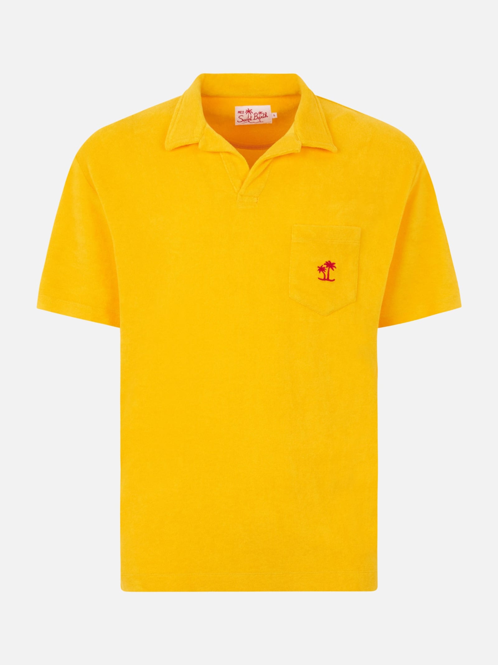 Mc2 Saint Barth Man Terry Yellow Polo