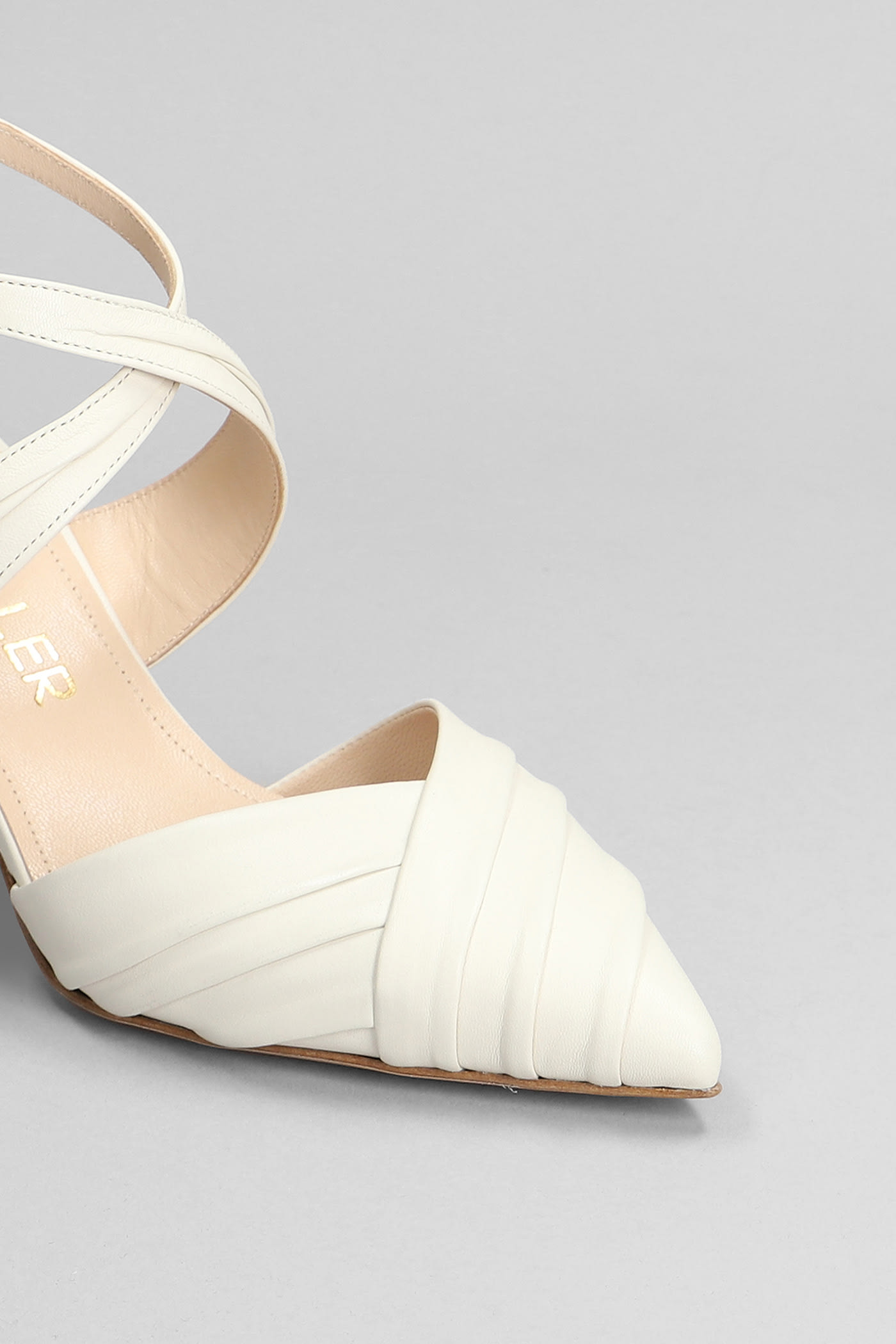 Shop The Seller Pumps In Beige Leather