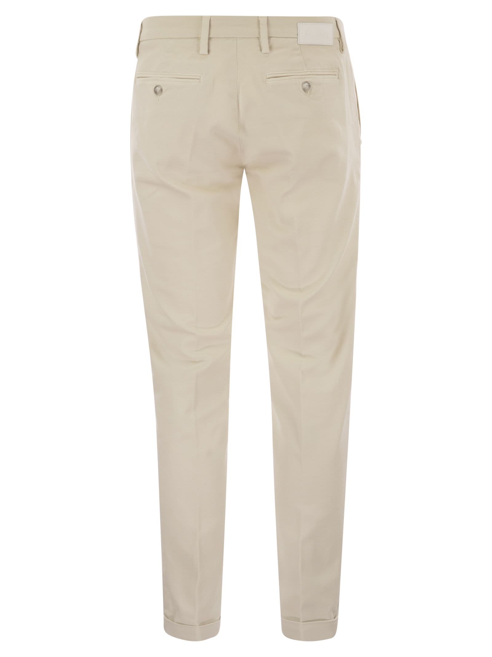 Re-hash Mucha - Stretch Cotton And Lyocell Chino In Neutral