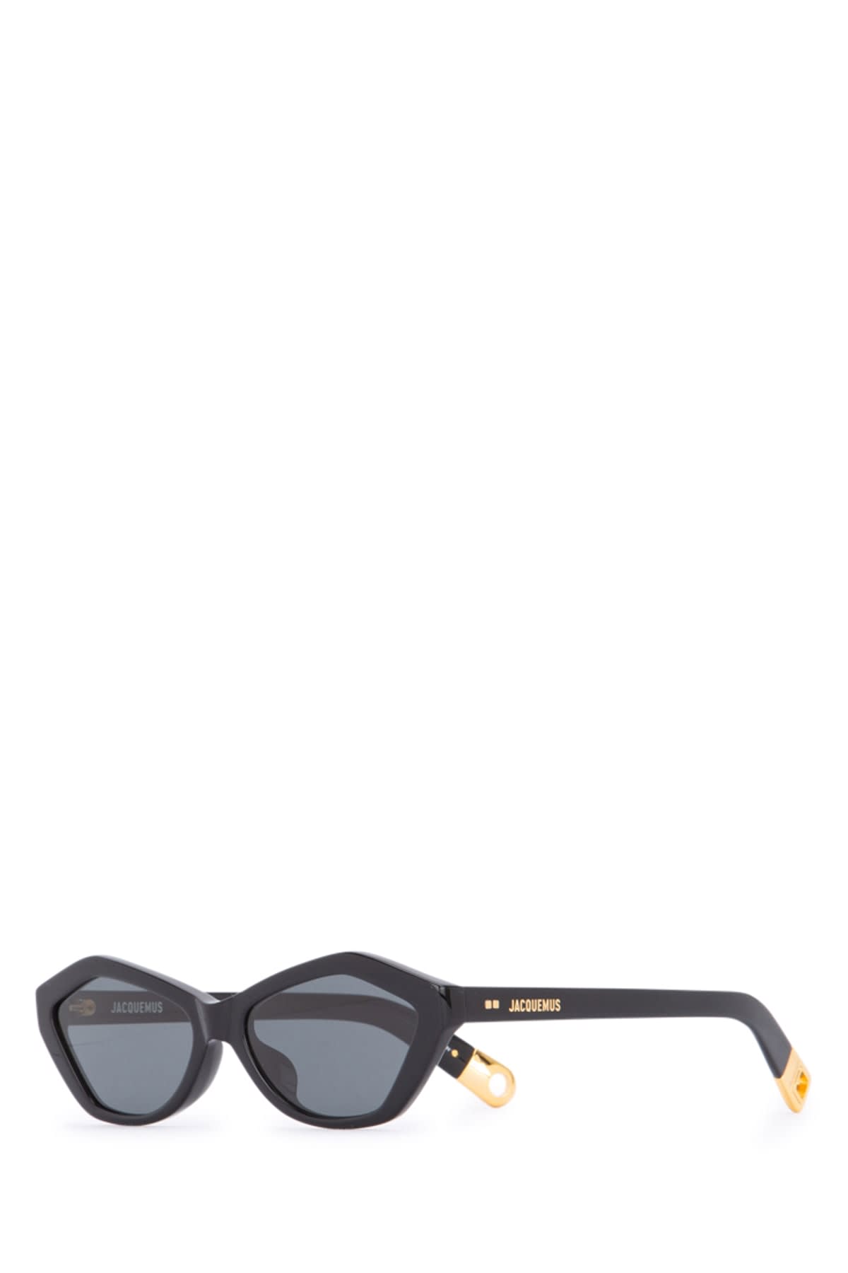 Shop Jacquemus Bambino Black/ Yellow Gold/ Grey In Red