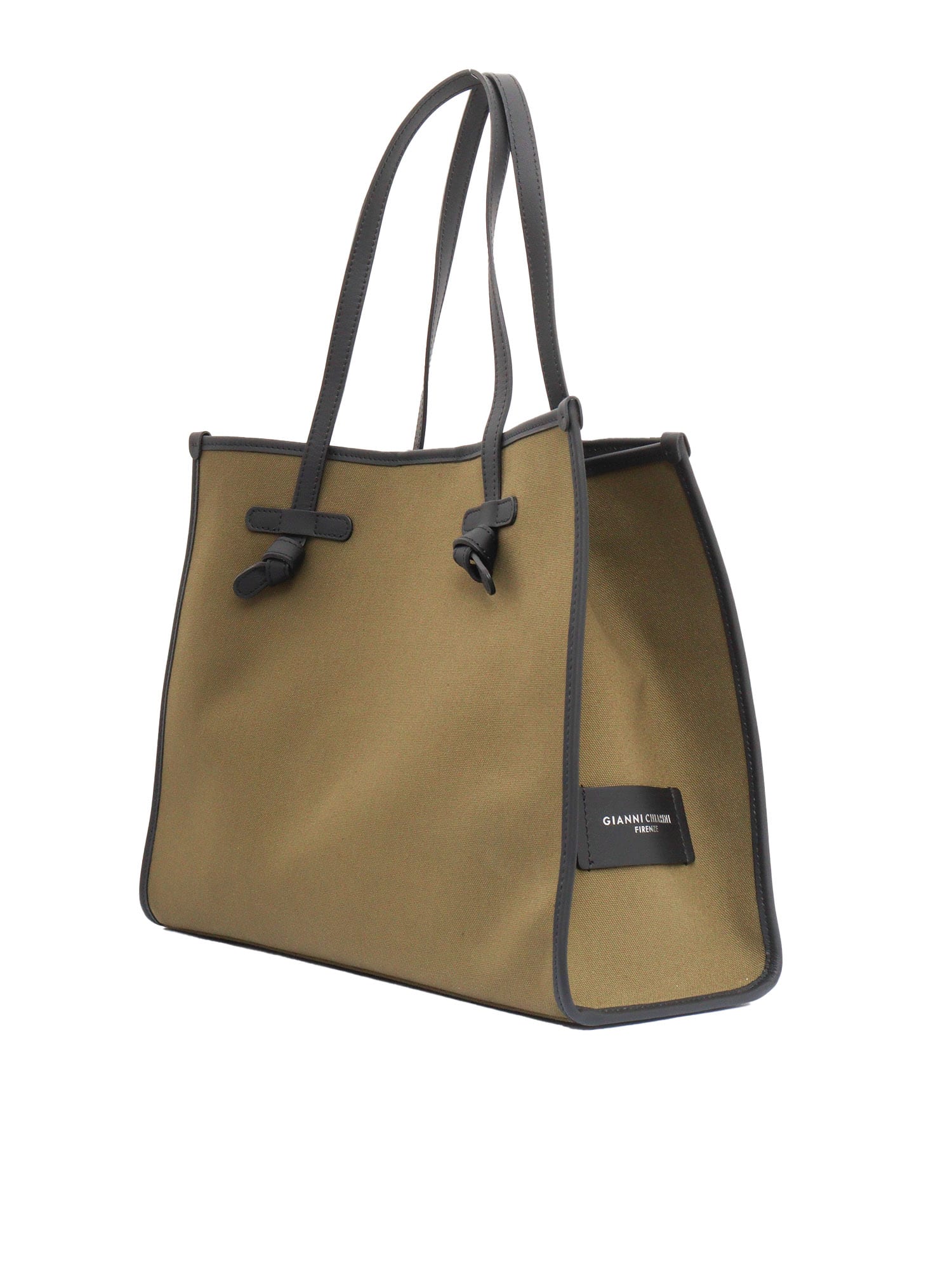 Gianni Chiarini Fabric And Leather Bag 38x31x16