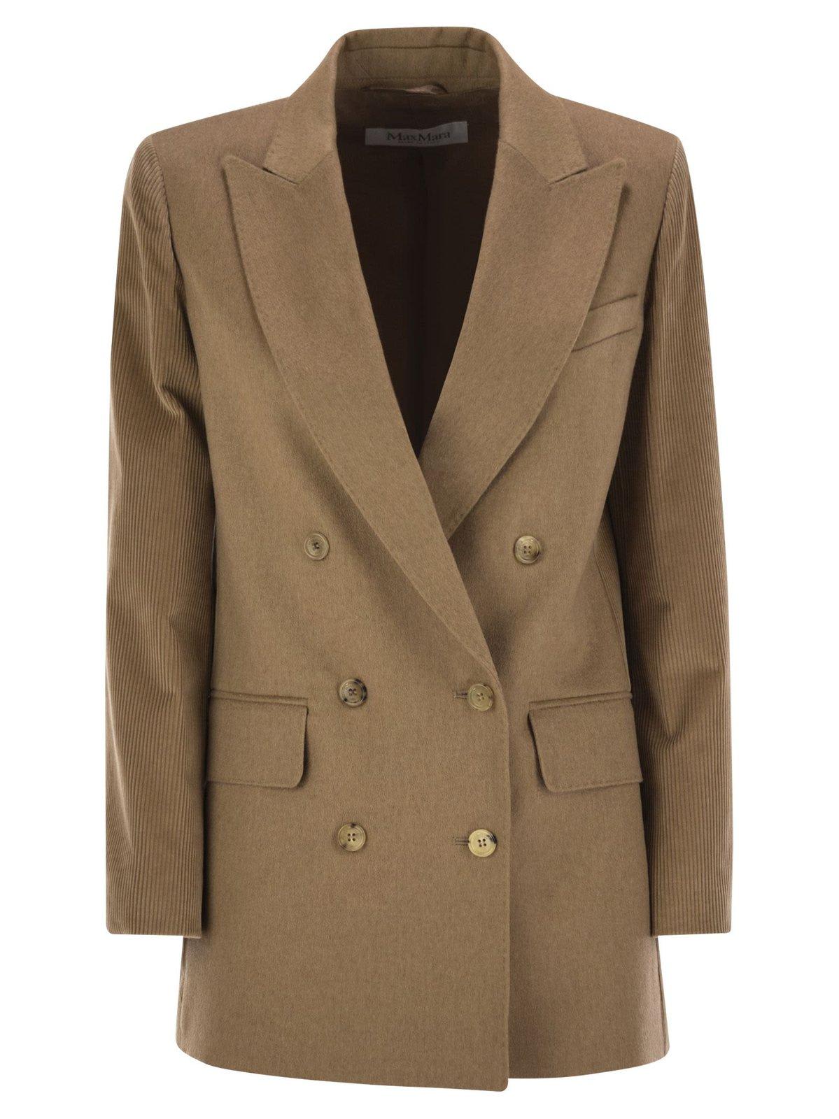 MAX MARA DOUBLE-BREASTED LONG-SLEEVED JACKET 