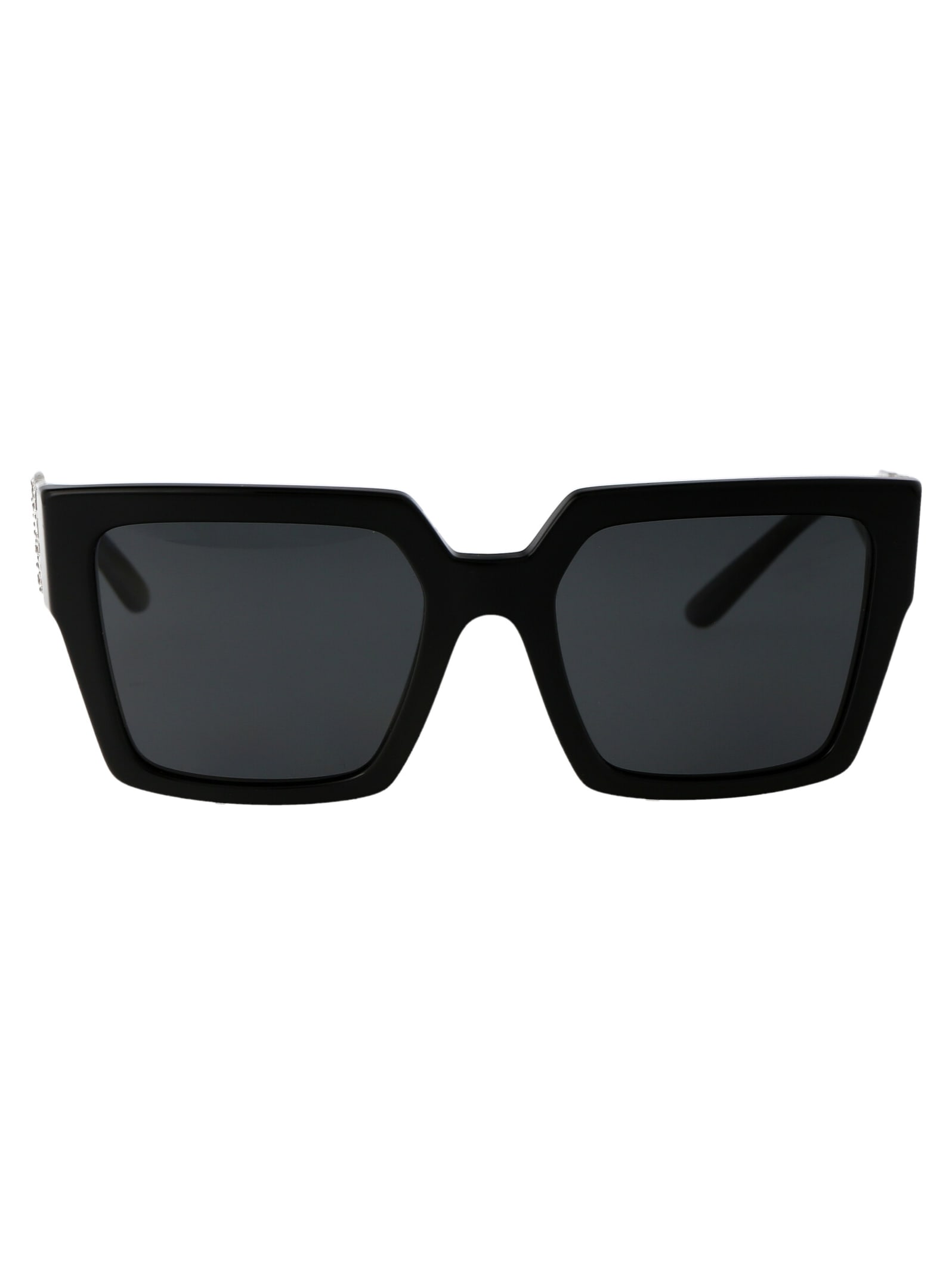 Dolce &amp; Gabbana Eyewear 0dg4446b Sunglasses In 501/87 Black