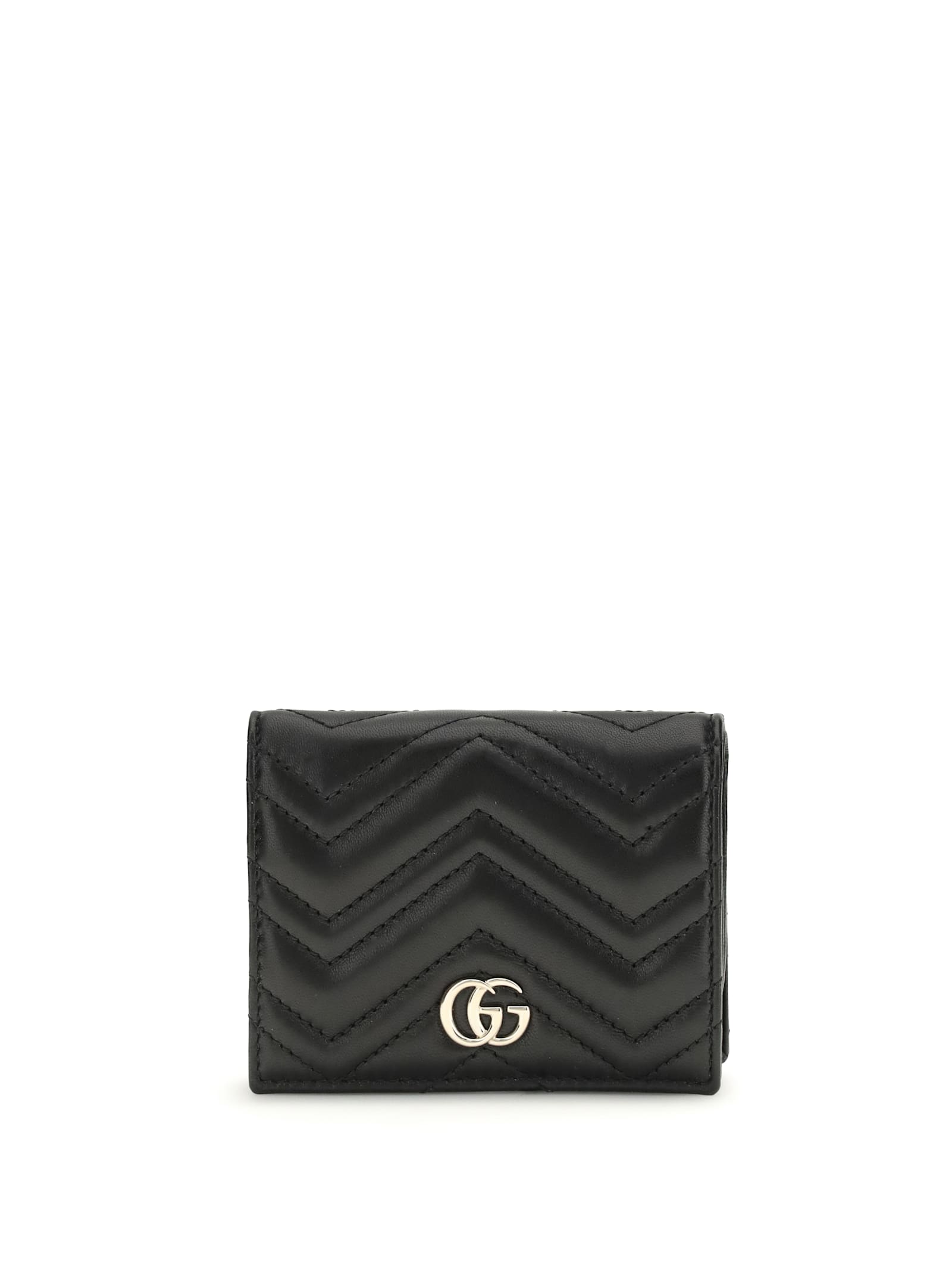 Gucci Gg Marmont Card Case Wallet In Black
