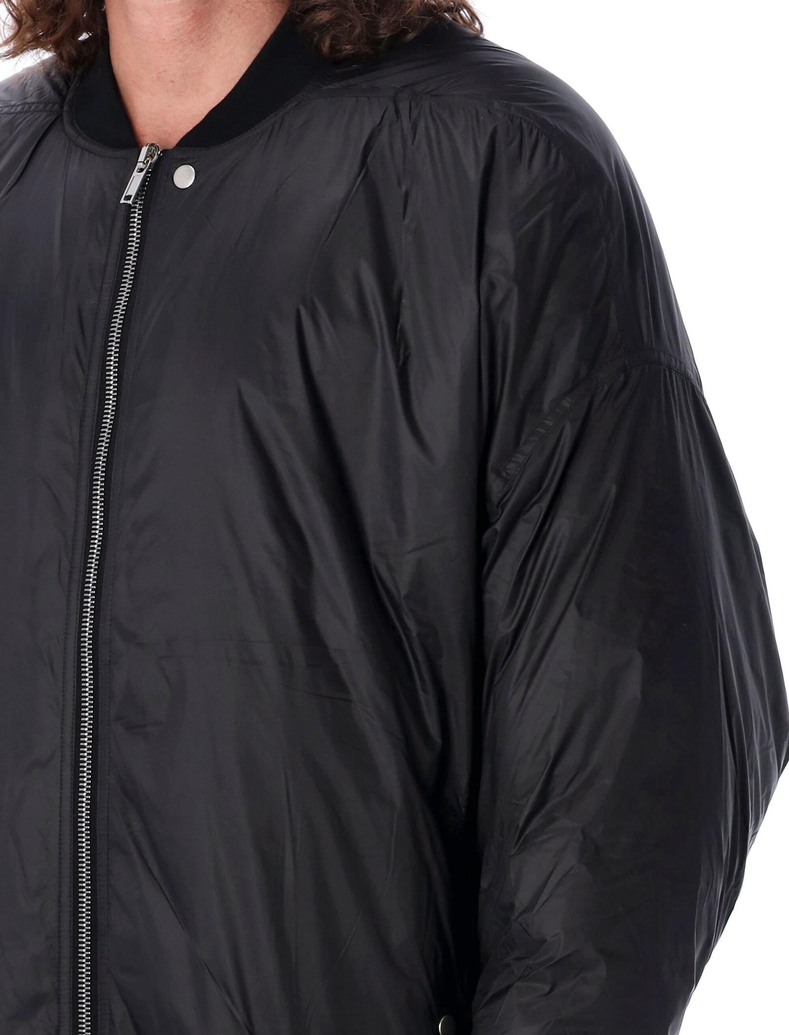 Shop Drkshdw Jumbo Flight Bomber Jacket In Black