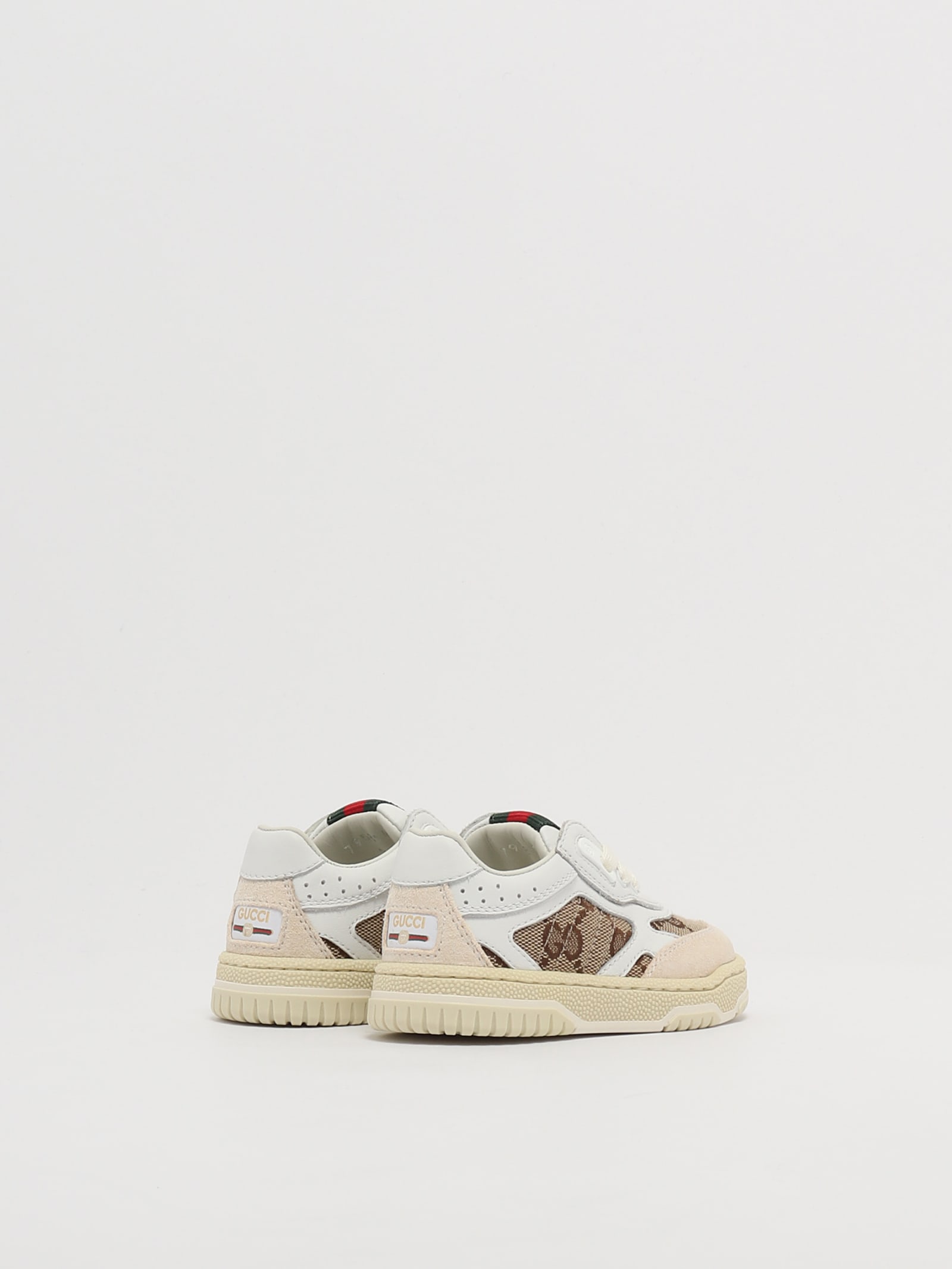 Shop Gucci Sneakers Sneaker In Bianco-beige