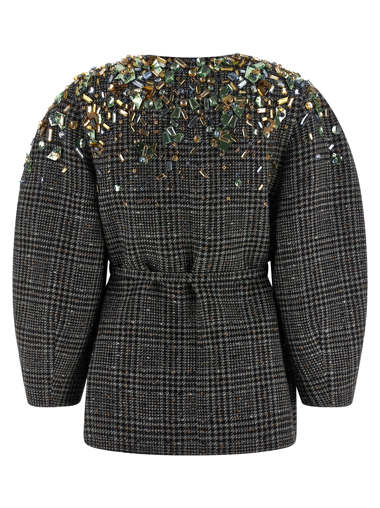 Fendi Tweed Jacket In Gray