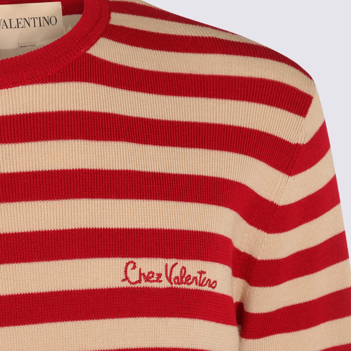 Valentino Sweaters Butter-red In Red