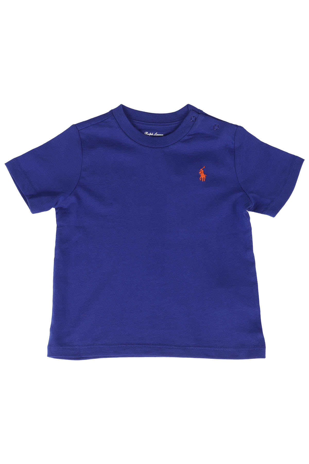 Polo Ralph Lauren Babies'  Cotton Jersey Crewneck Tee Toddler Boy T-shirt Bright Blue Size 5 Cotton