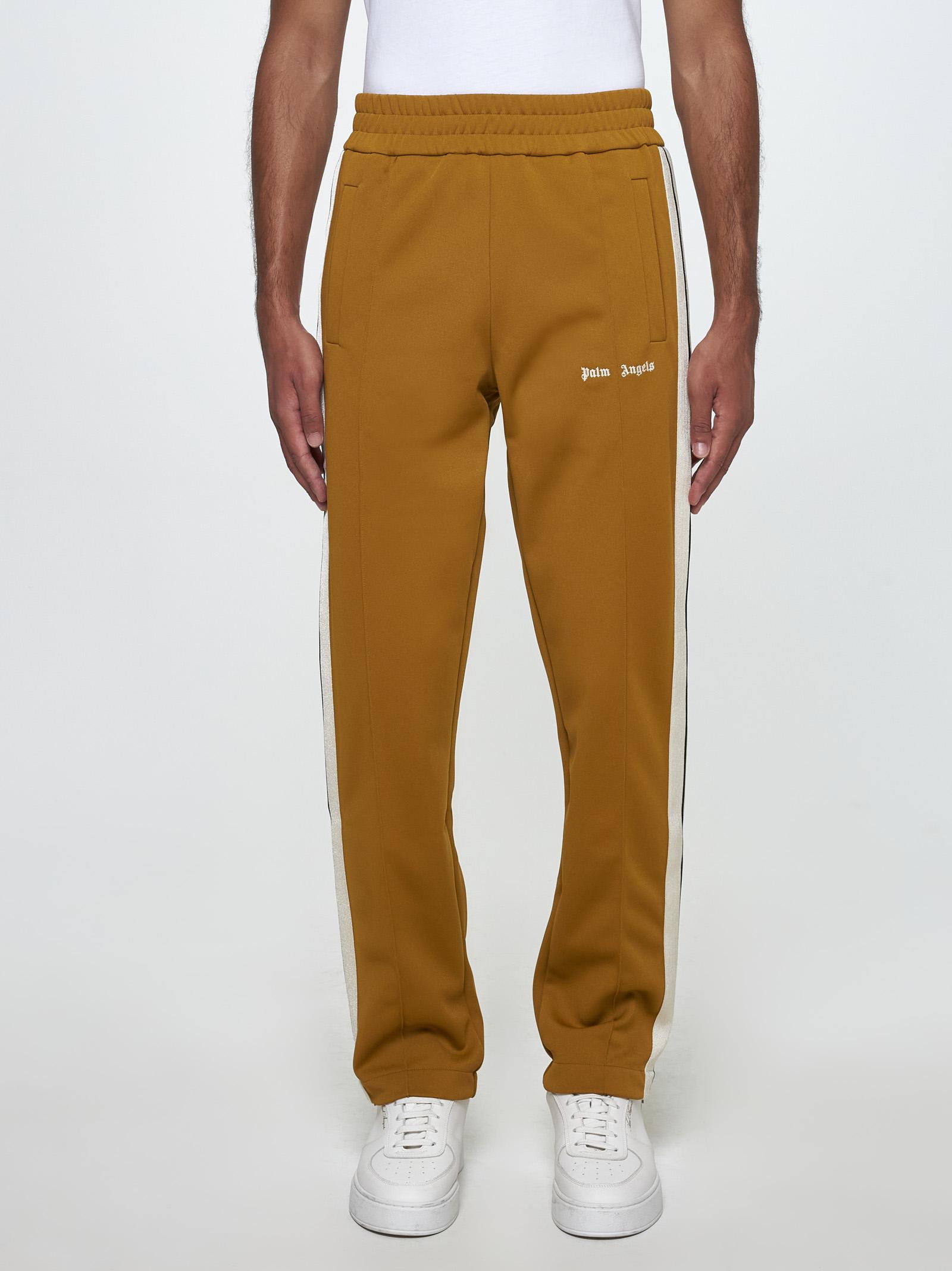 Shop Palm Angels Jersey Track Pants In Beige