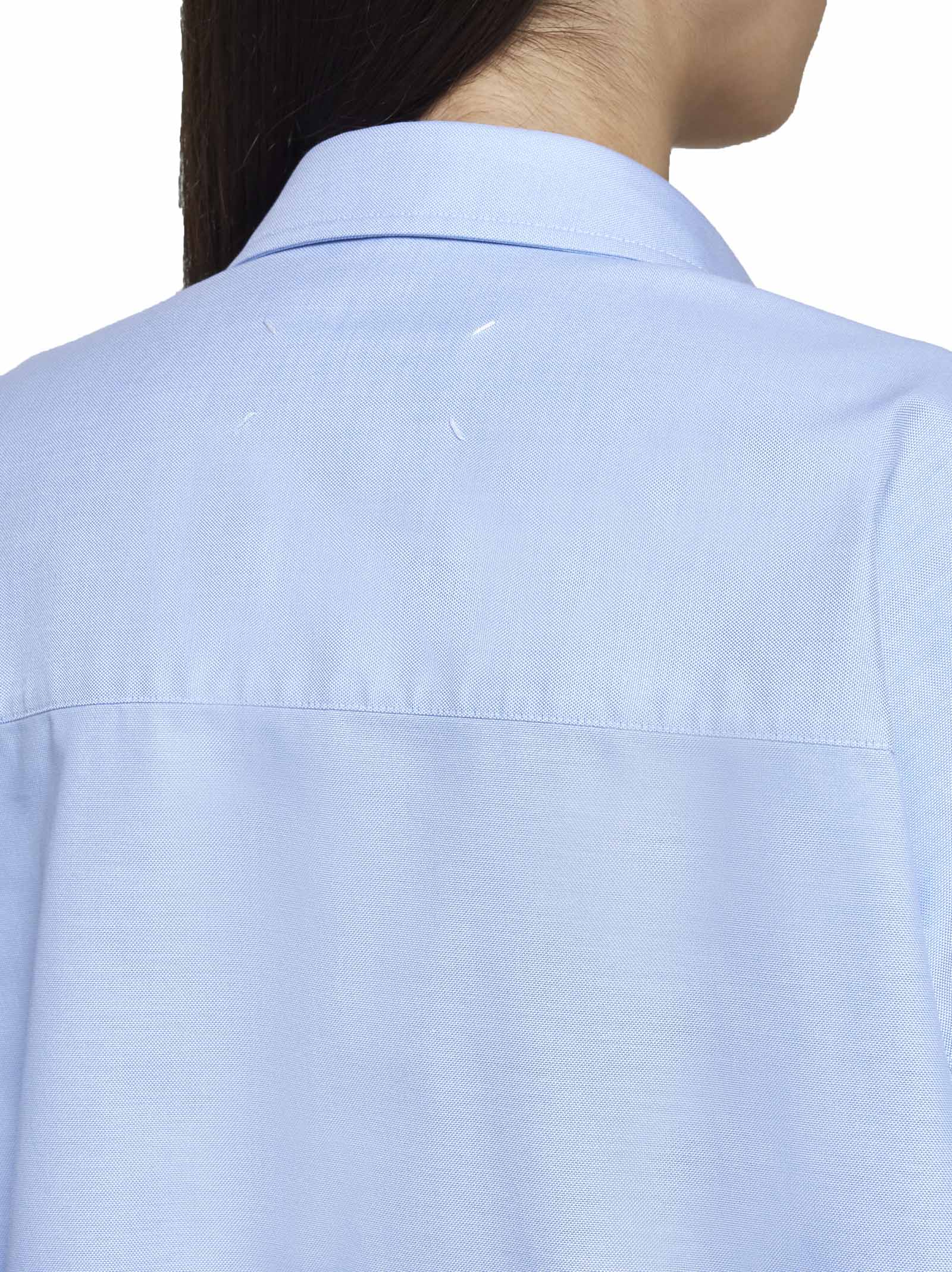 Shop Maison Margiela Shirt In Light Blue