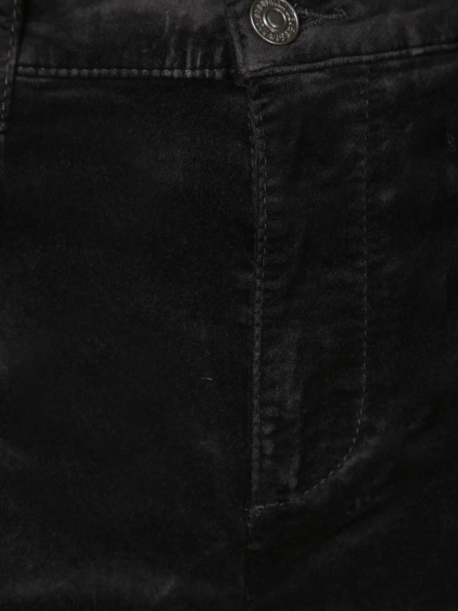 Shop 7 For All Mankind Black Velvet Jeans