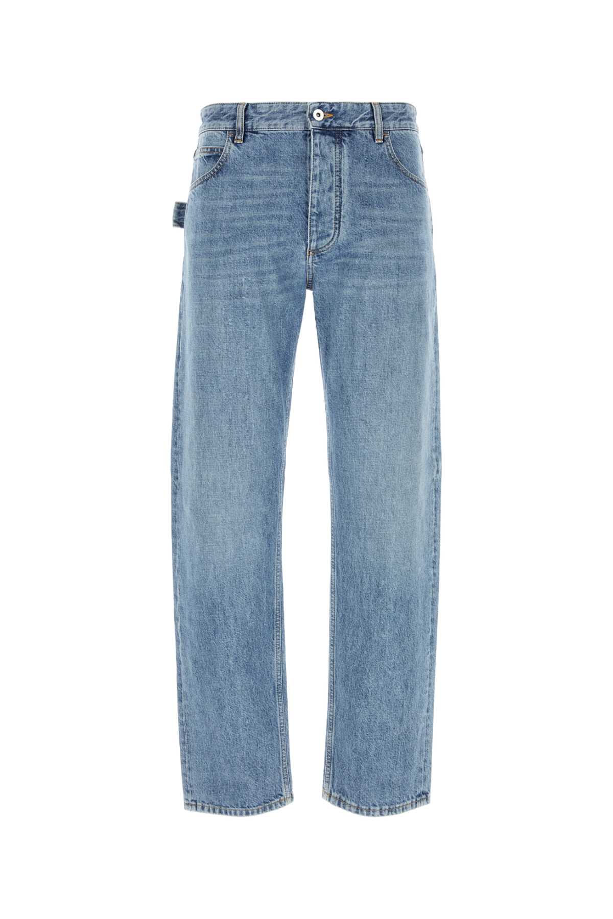 Shop Bottega Veneta Denim Jeans In Midblue