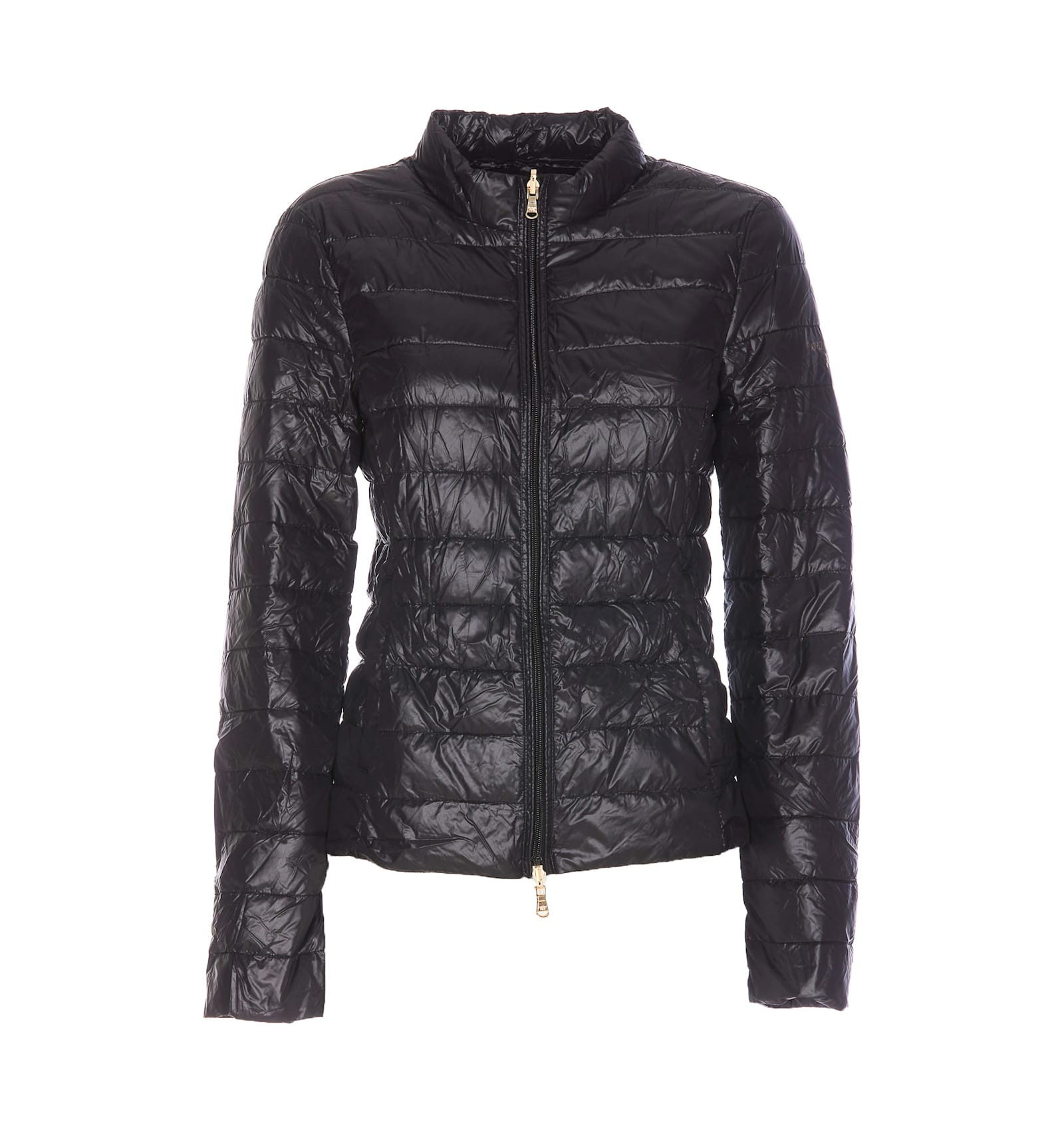 Shop Patrizia Pepe Light Down Jacket In Black