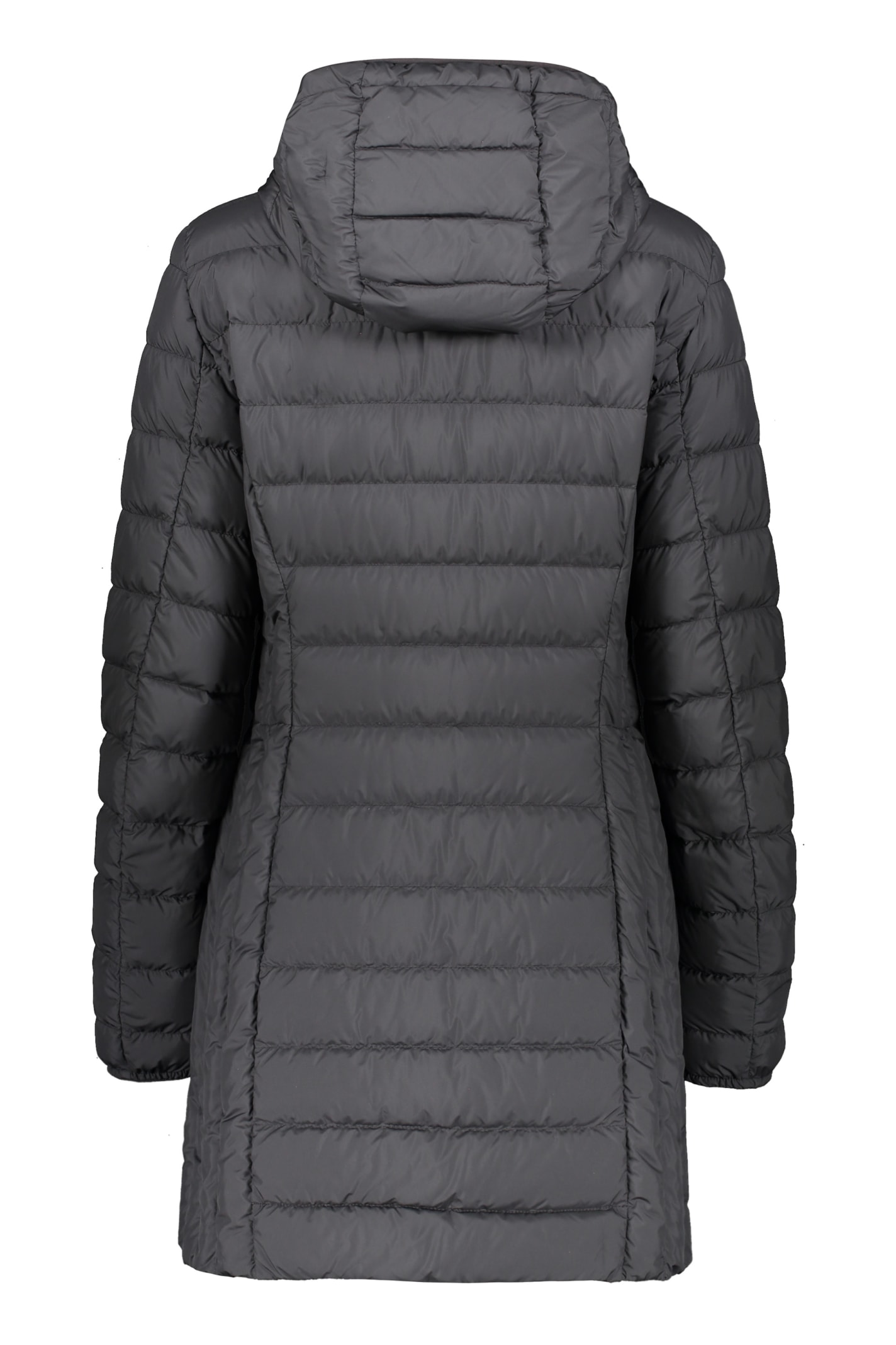 Shop Parajumpers Irene Hooded Down Jacket In Black