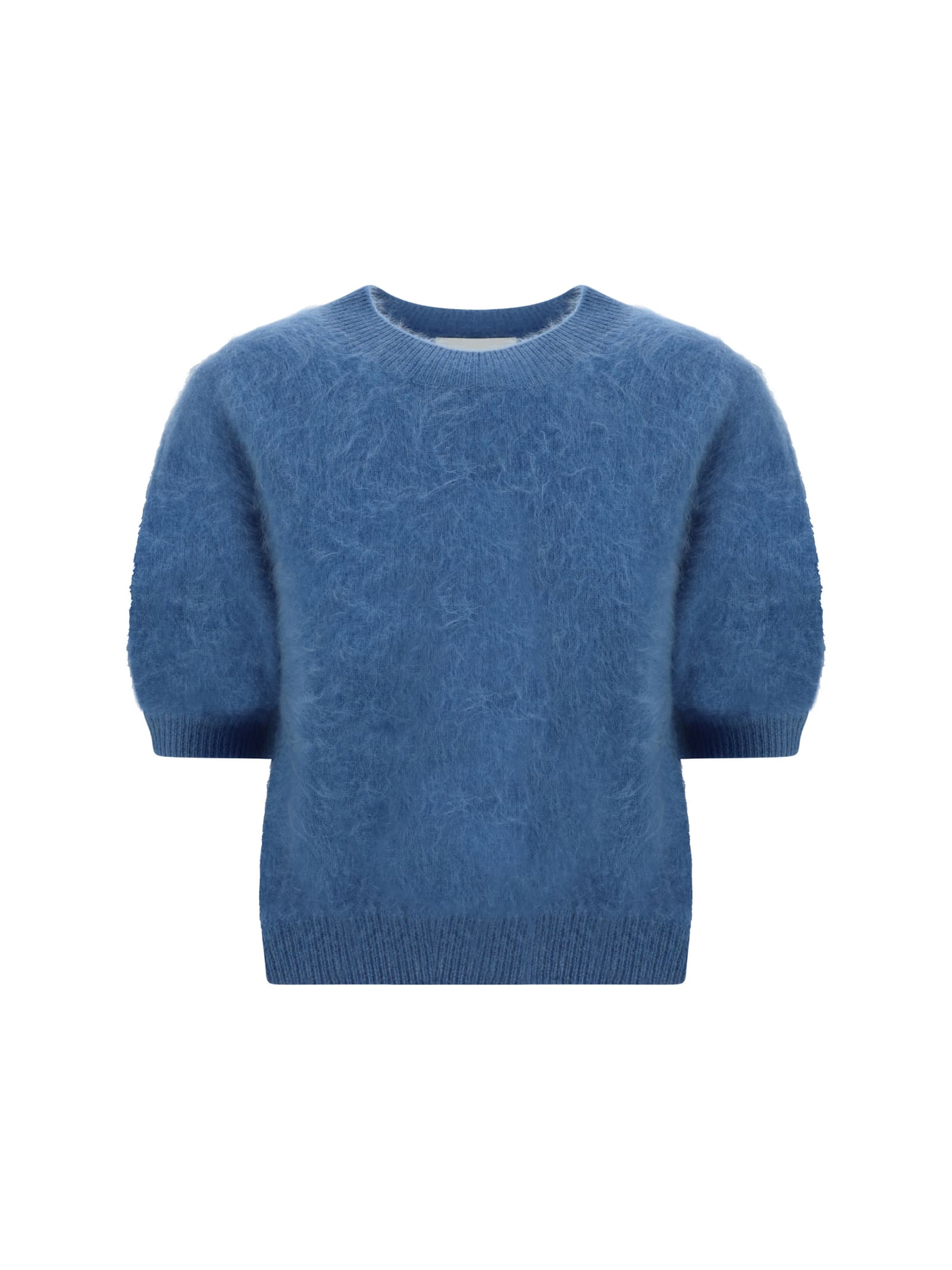 Shop Lisa Yang Juniper Sweater In Stormy Blue Brushed