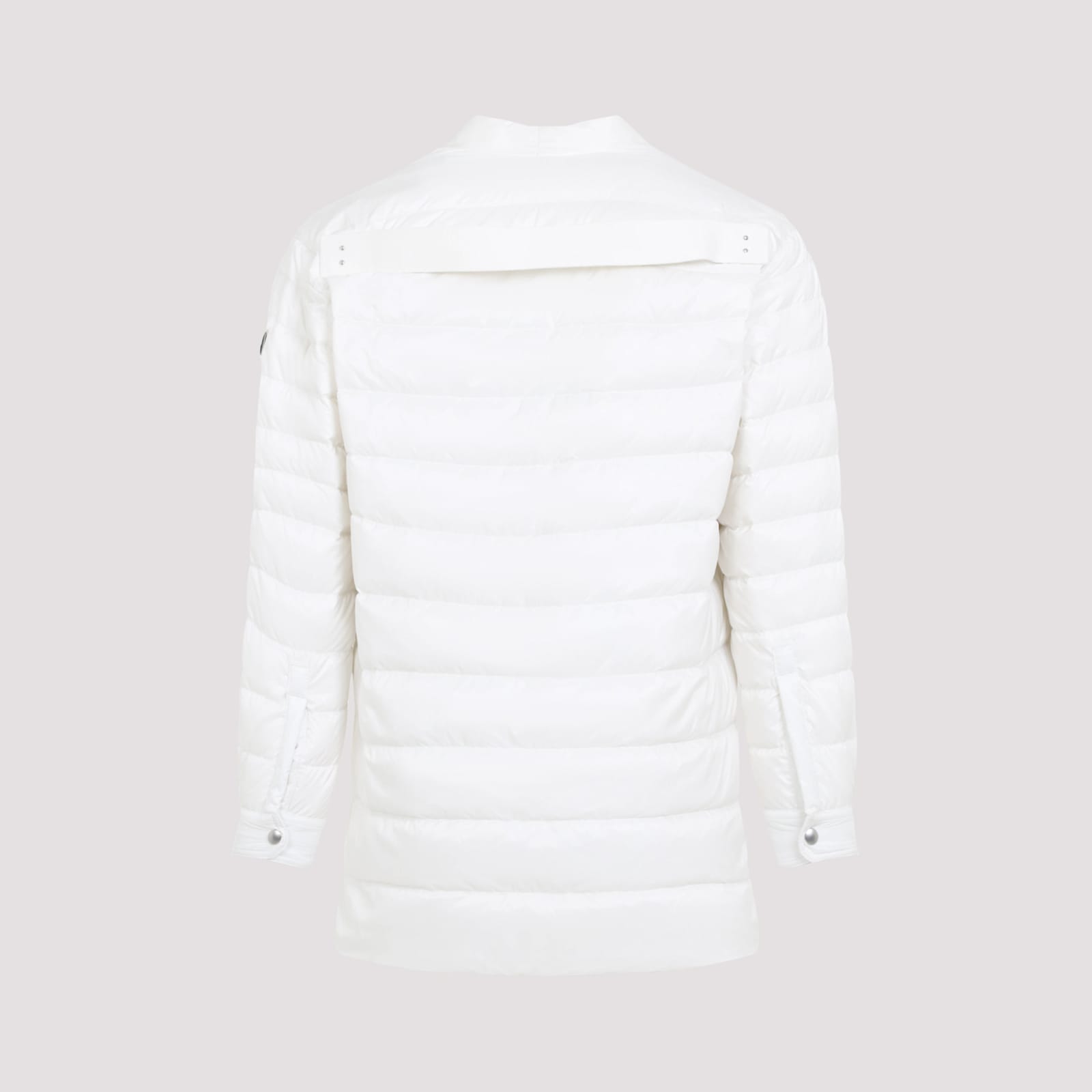 Moncler Genius Lightweight Feather Down Unisex Outer Shirt In Milk