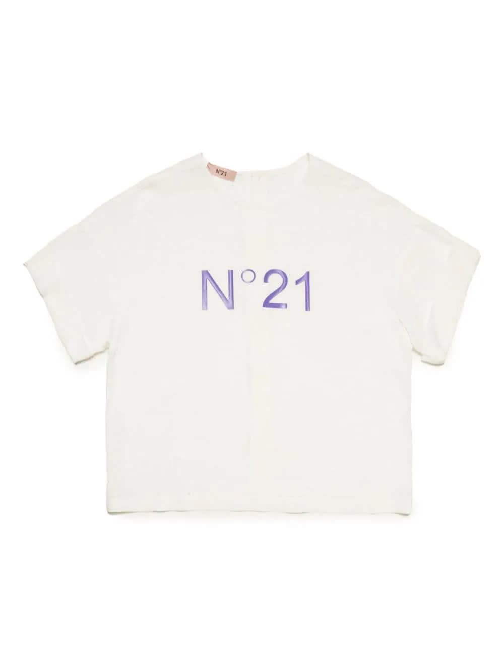 N°21 Kids' Camicia Con Logo In White