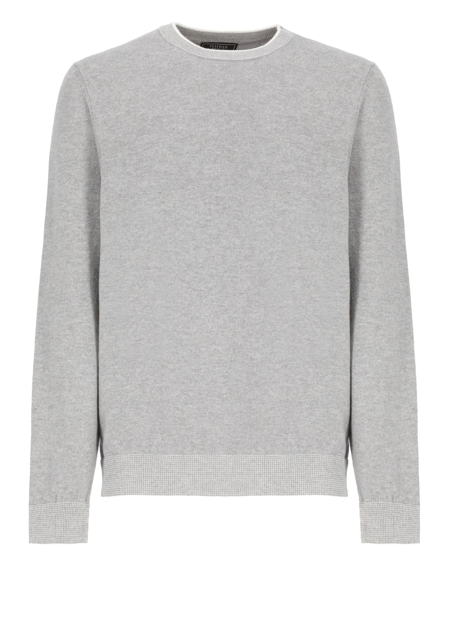 Shop Peserico Wool Sweater In Grey