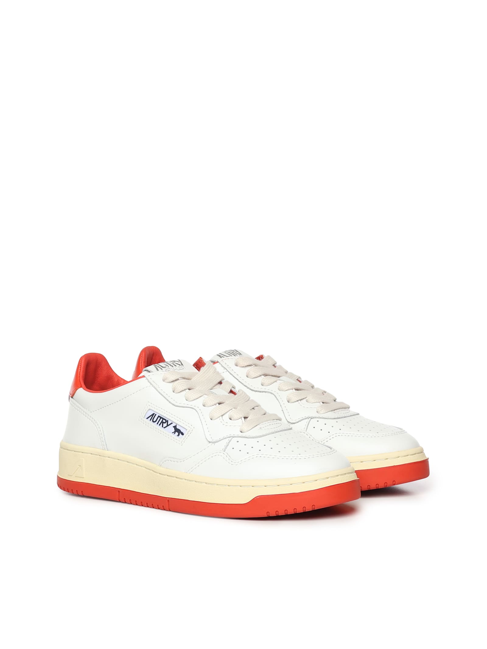 Autry X Maison Kitsune Medalist Low Top Sneakers In Multi