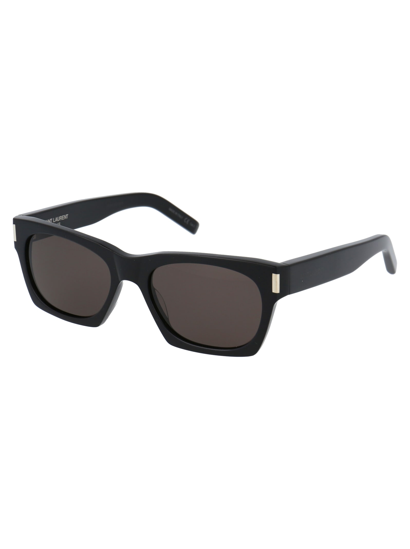 Shop Saint Laurent Sl 402 Sunglasses In 001 Black Black Black