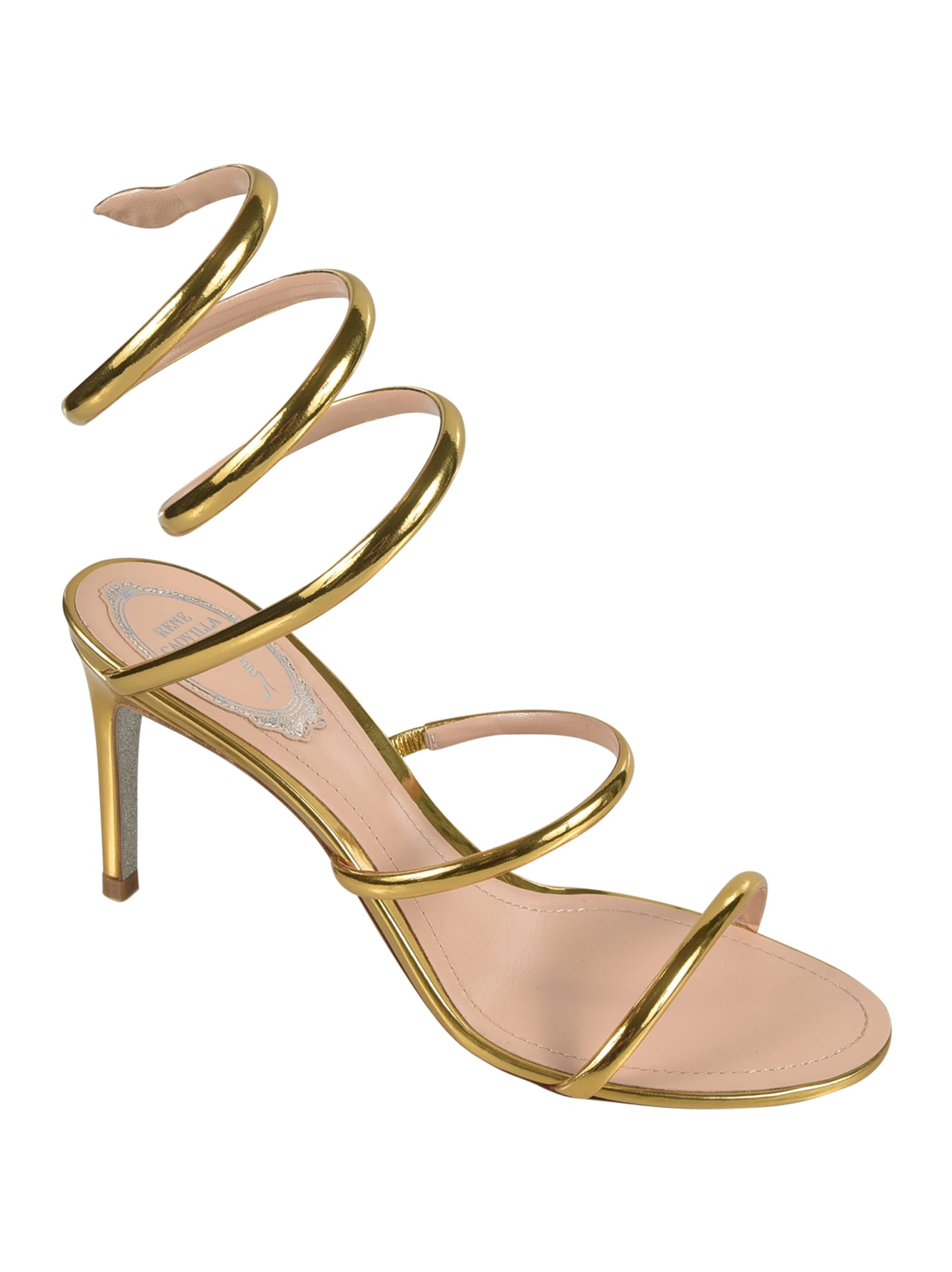 René Caovilla Ankle Wrap Sandals In L018