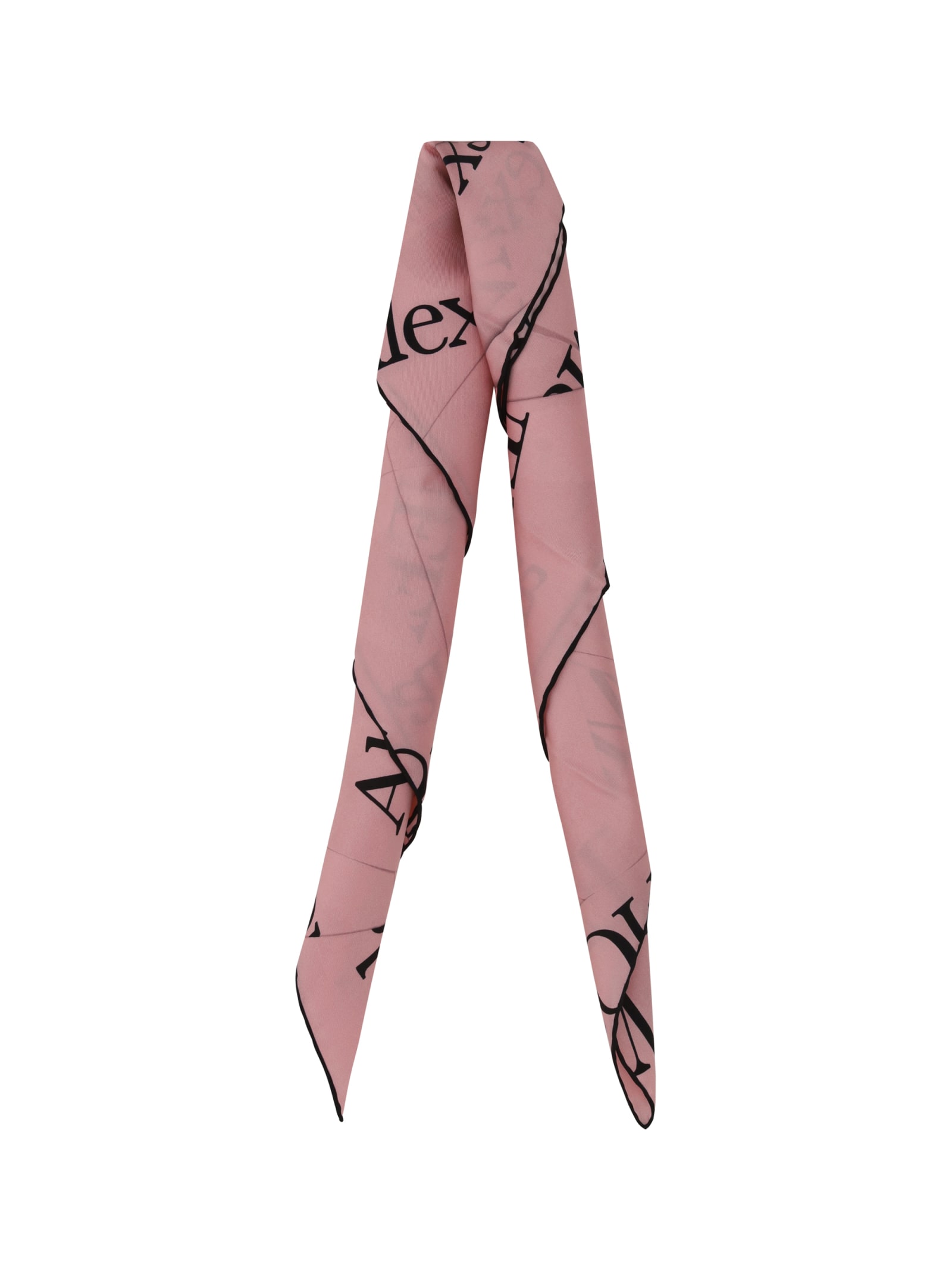 Shop Alexander Mcqueen Scarf In Pink