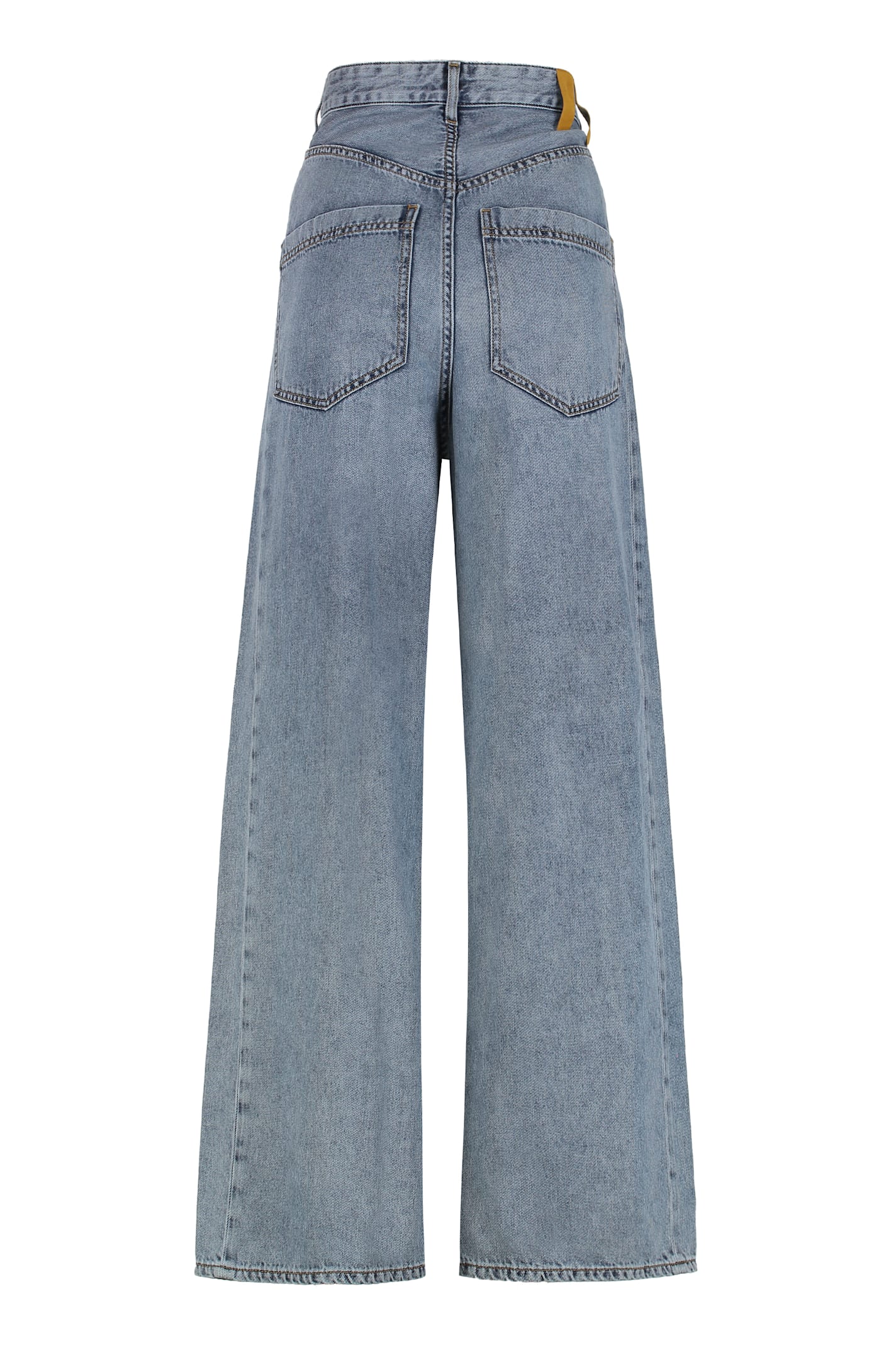Darkpark Wide-leg Jeans With Metal Accents