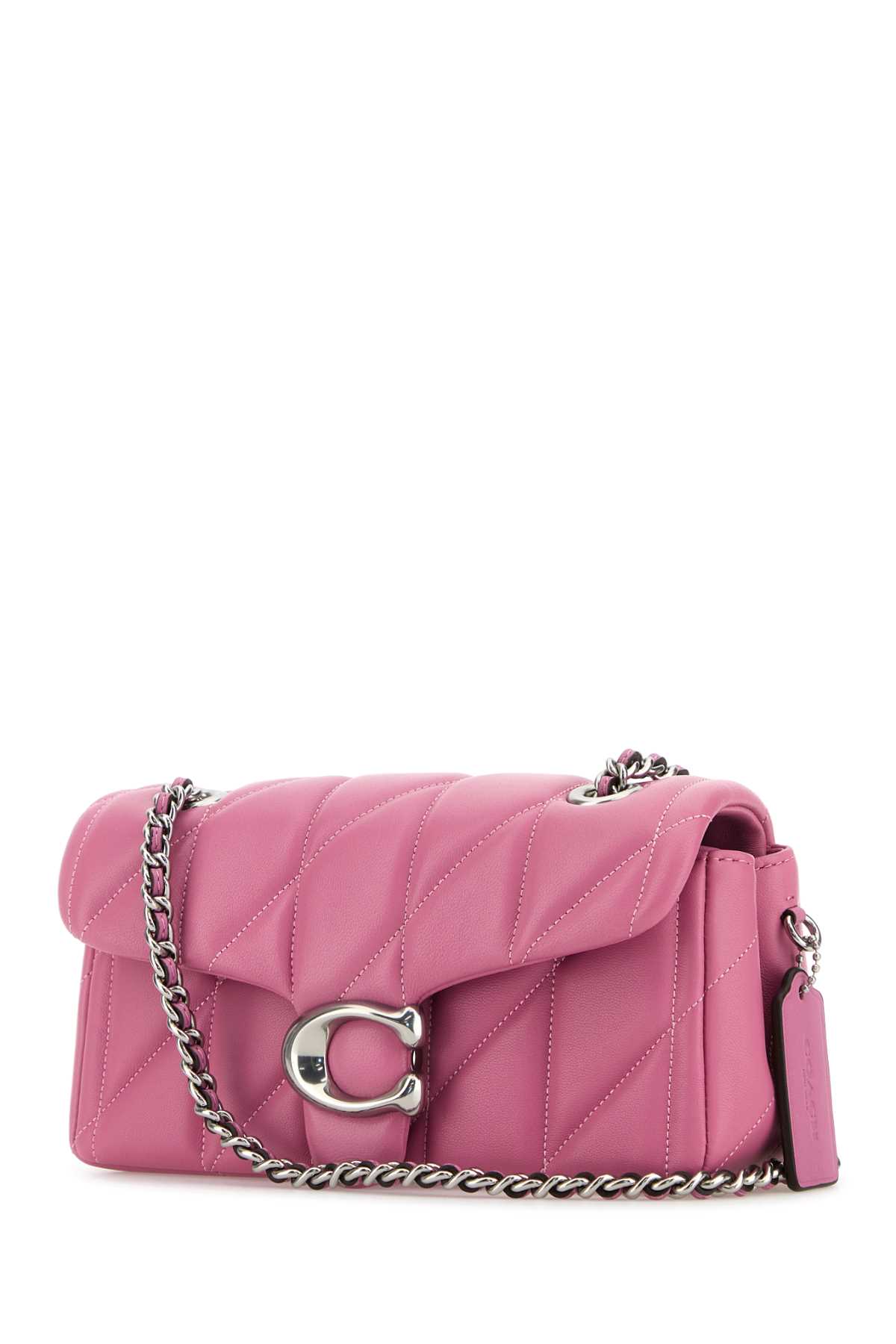 COACH FUCHSIA LEATHER TABBY 20 SHOULDER BAG