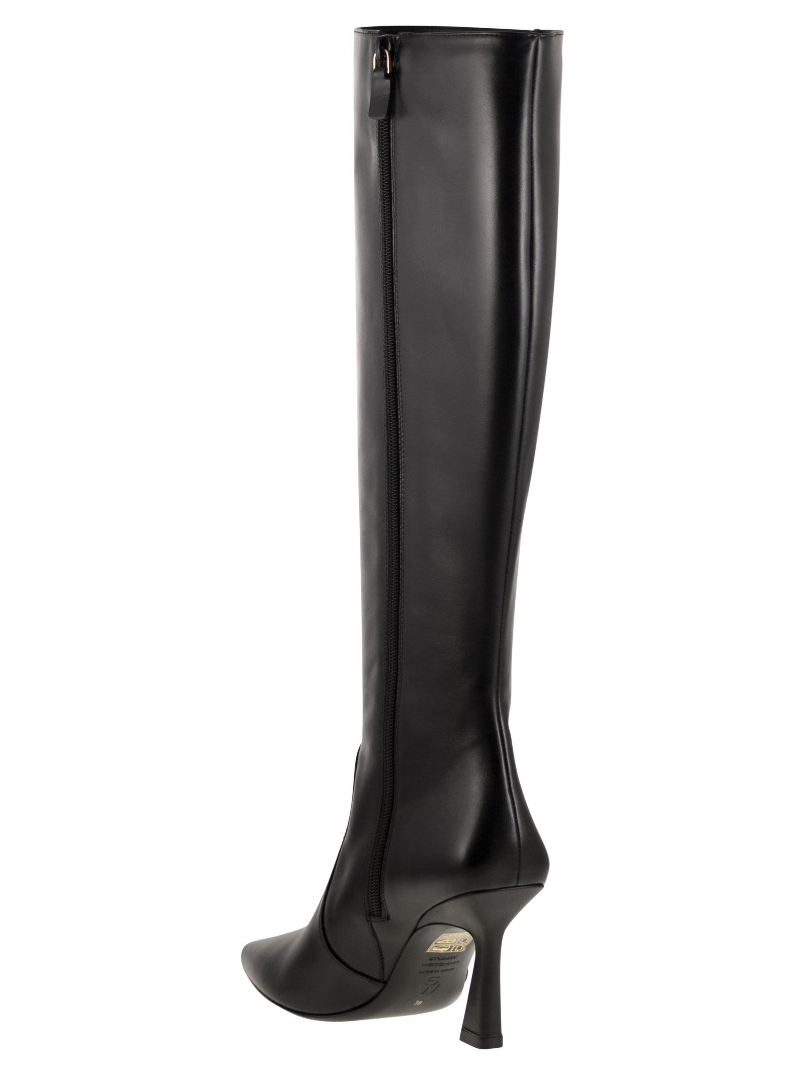 Stuart Weitzman Vinnie - Leather Boots In Black