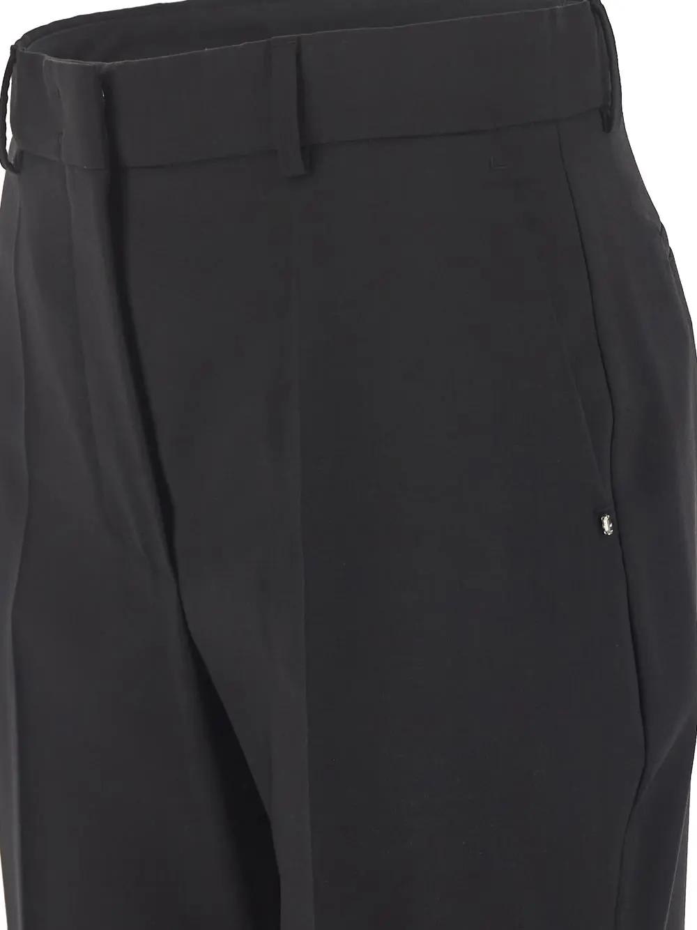 Shop Sportmax Hangar Flared Trousers In Black