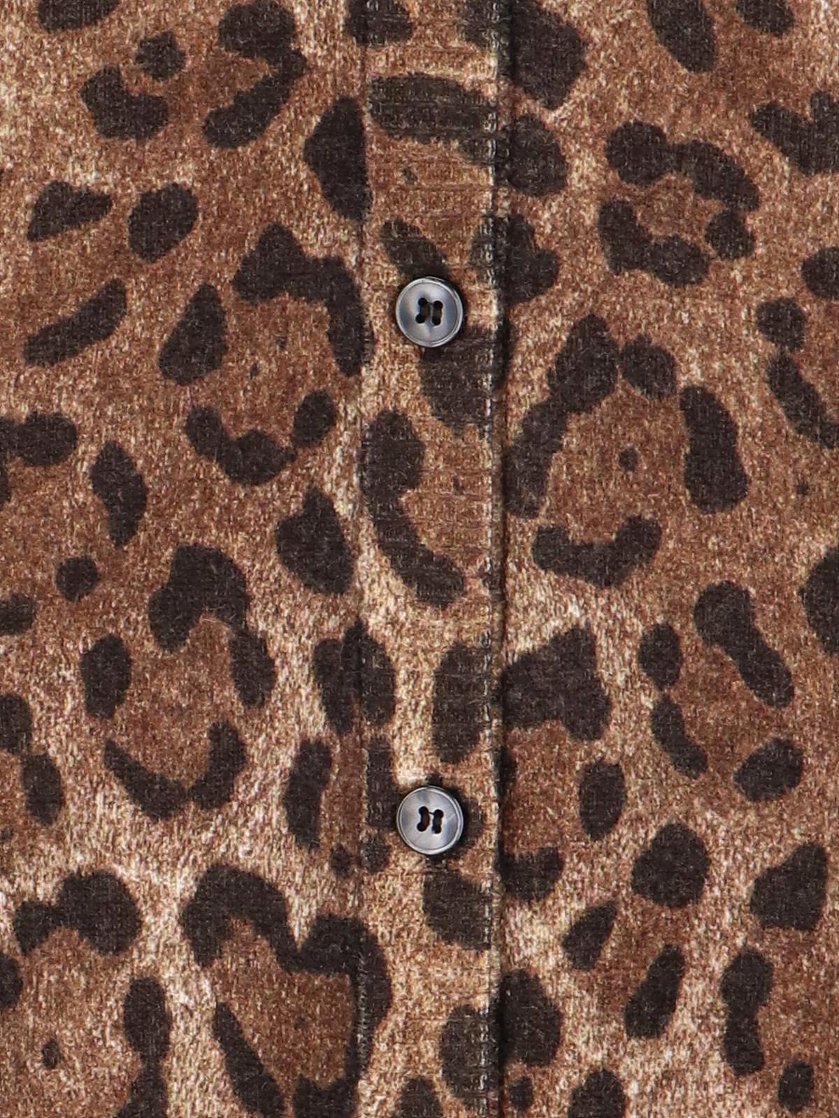 DOLCE & GABBANA ANIMAL PRINT CARDIGAN 