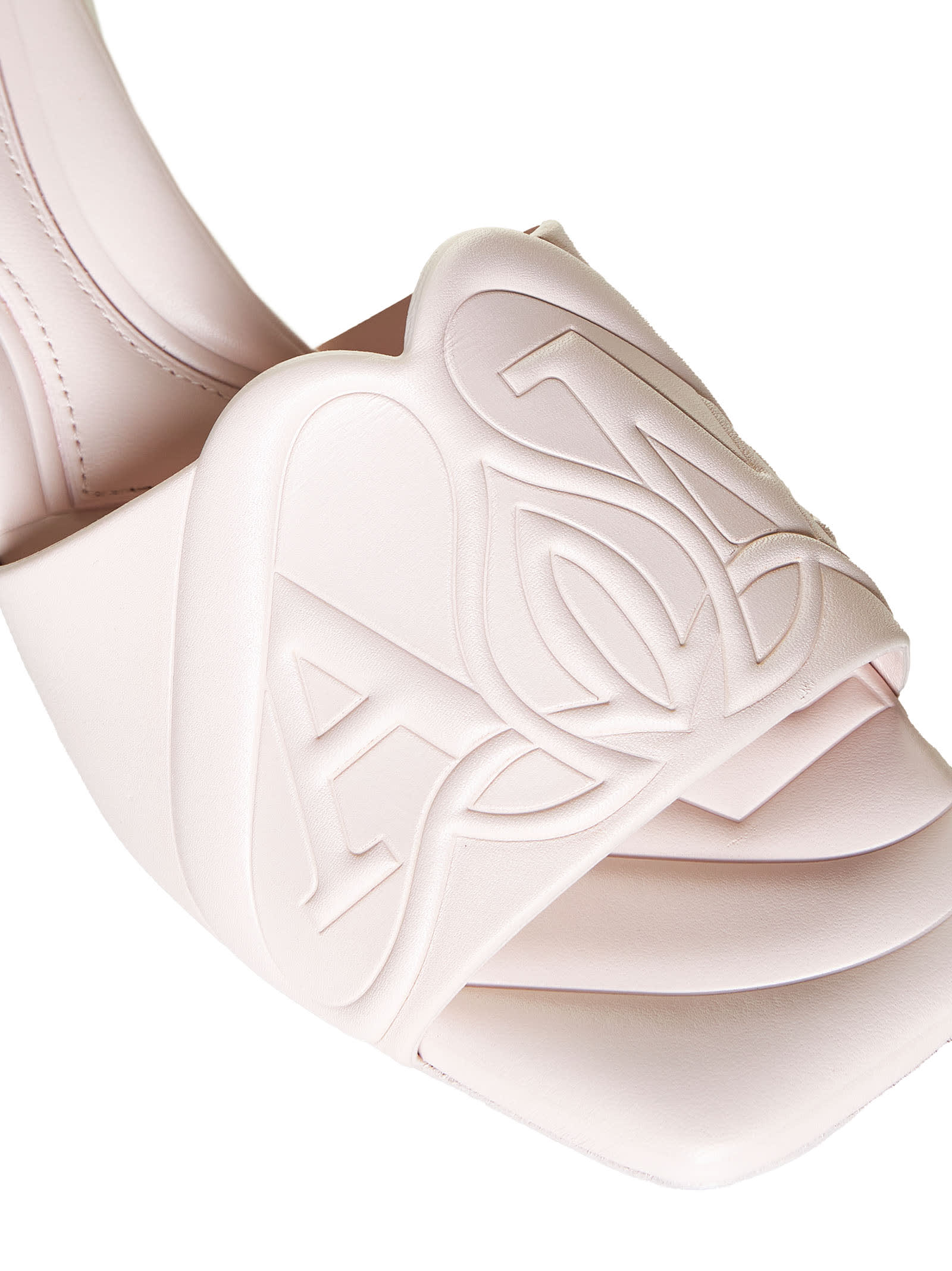 Shop Alexander Mcqueen Sandals In Clay/clay