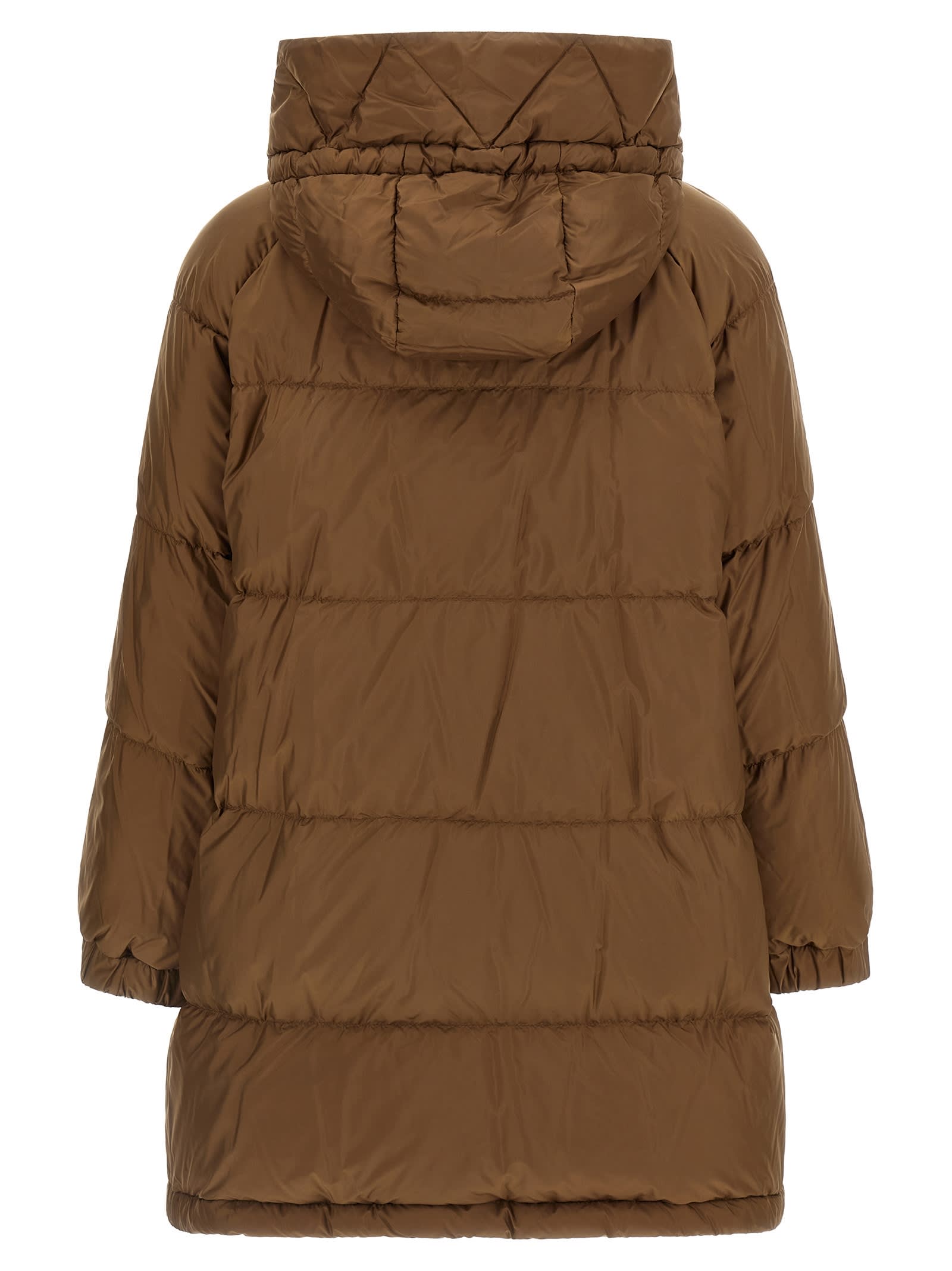Weekend Max Mara Anfora Reversible Parka In Animal Print
