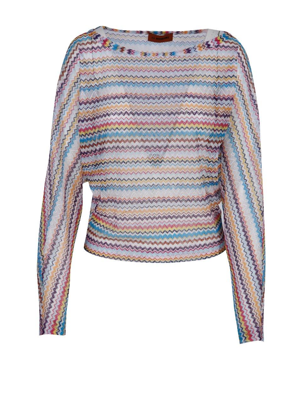 MISSONI STRIPED LONG-SLEEVED TOP