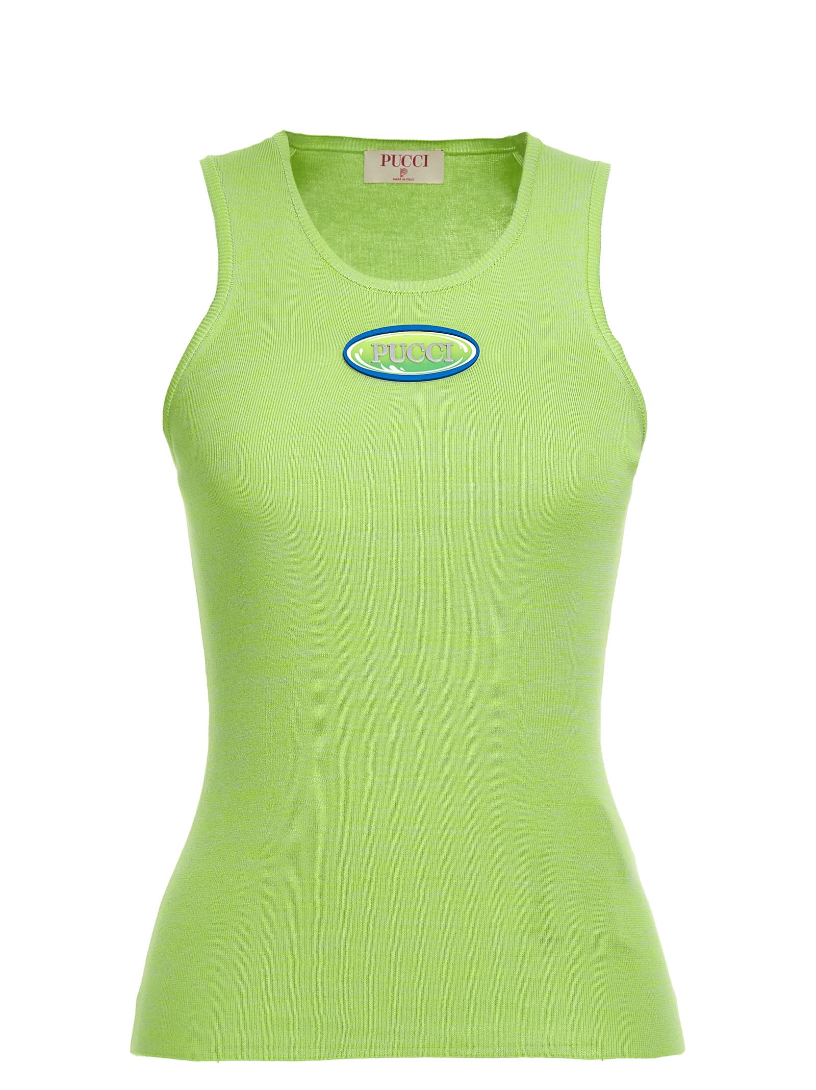 Pucci Surf Tank Top In Green