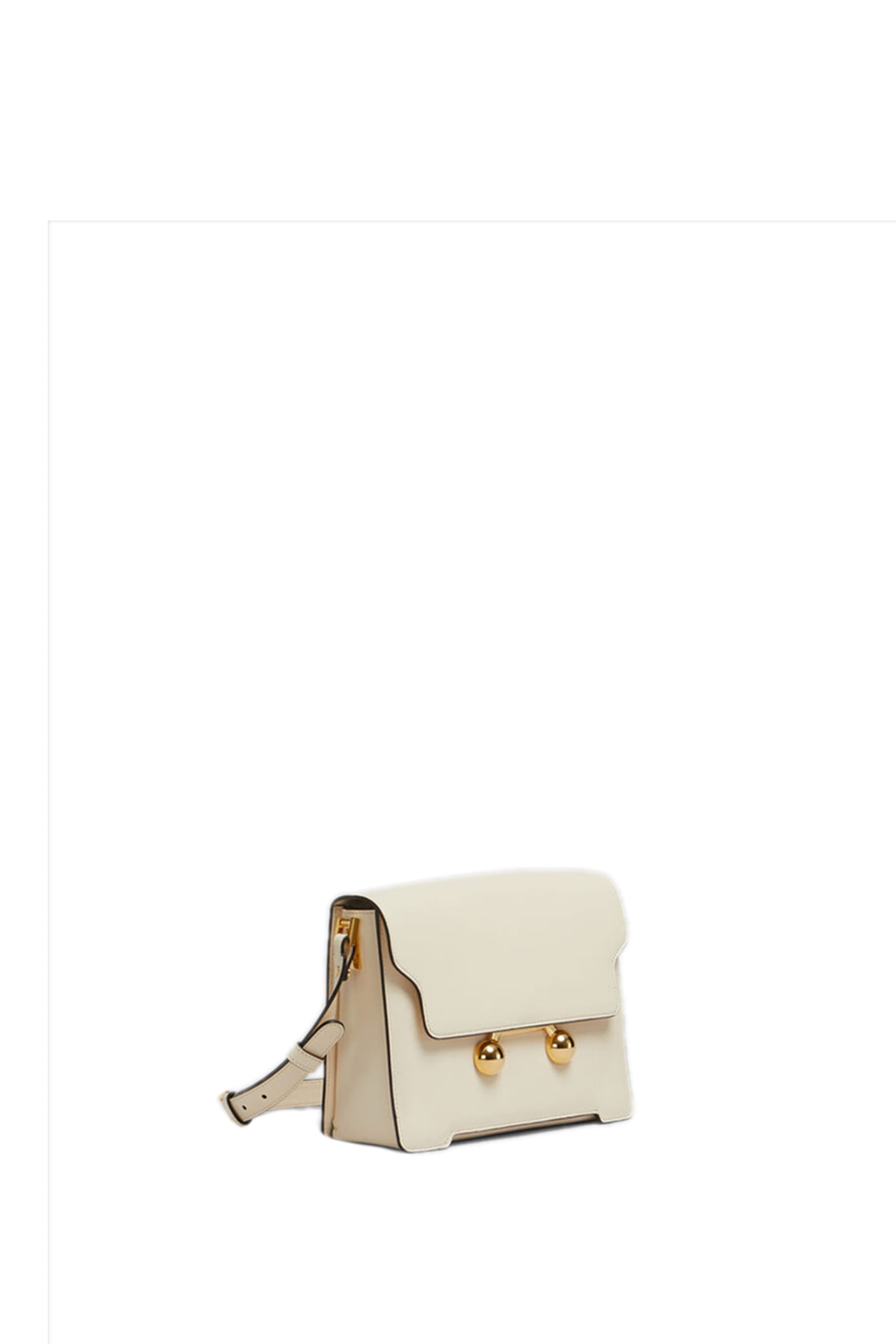 Shop Marni Trunkaroo Shoulder Bag In White