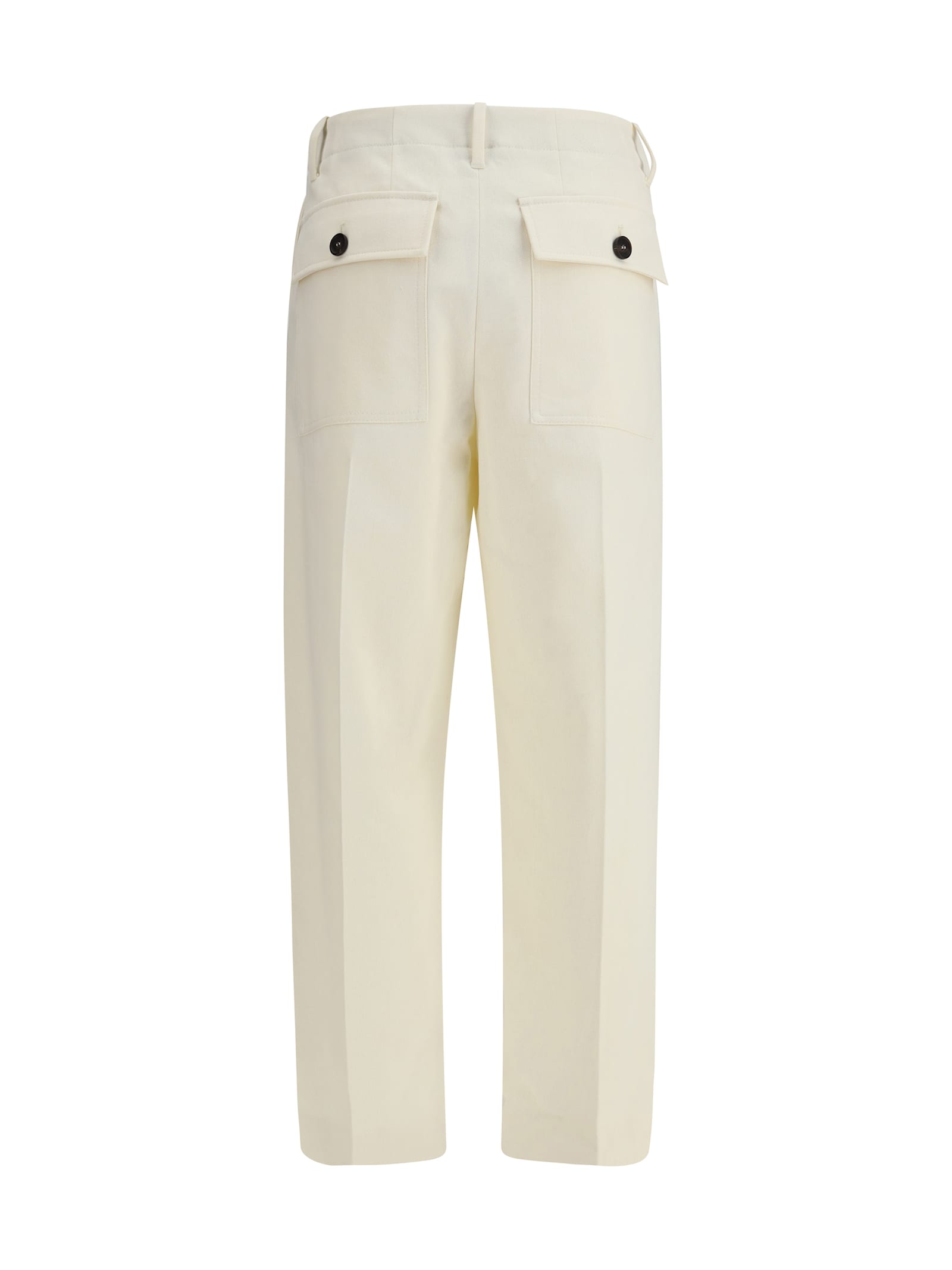 Brunello Cucinelli Cotton Pants In Neutral