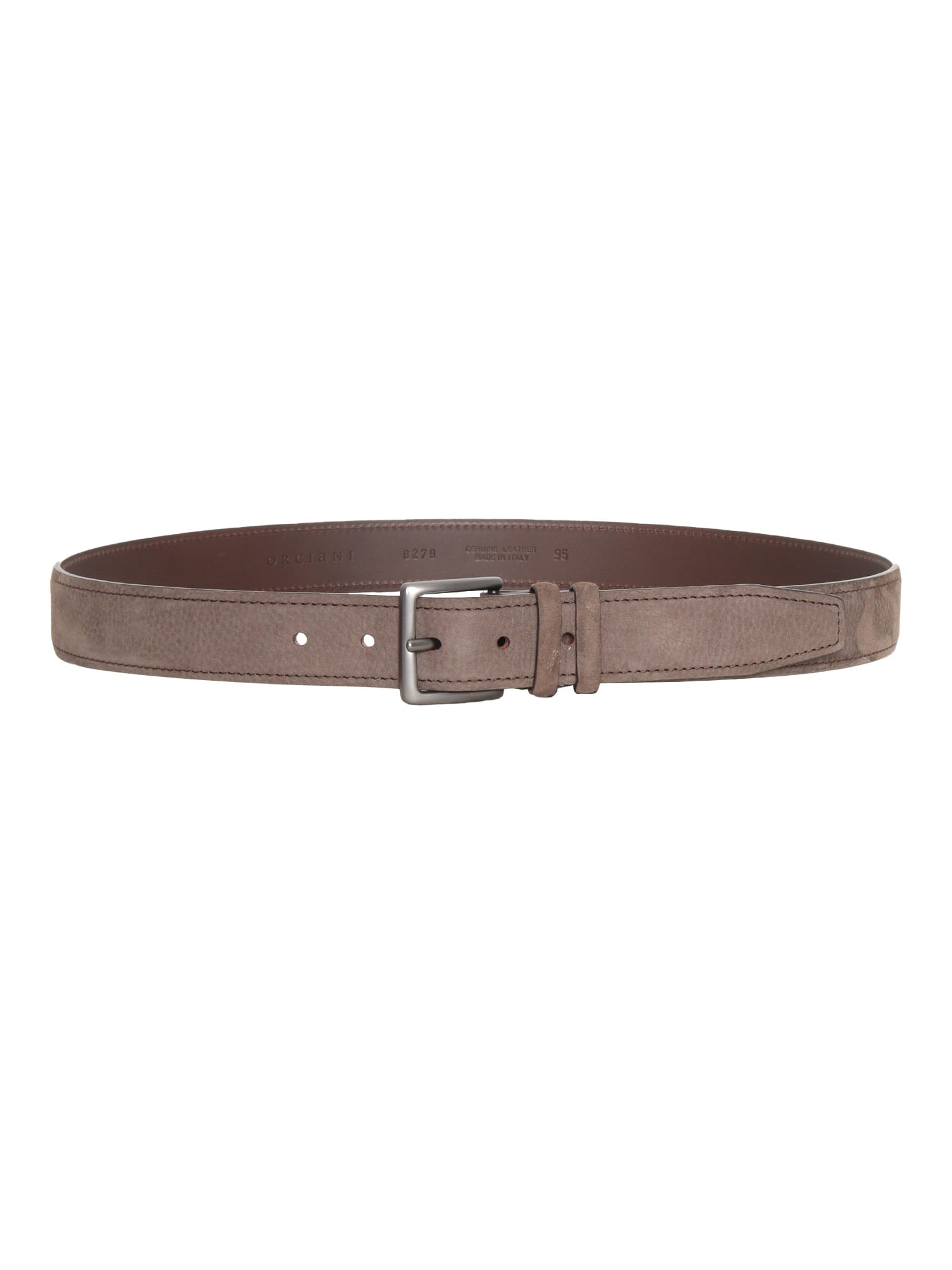Orciani Nabucco Leather Belt In Brown