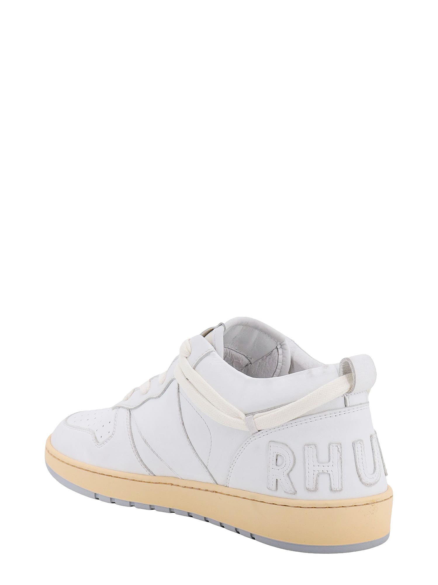 Shop Rhude Rhecess Low Sneakers In White