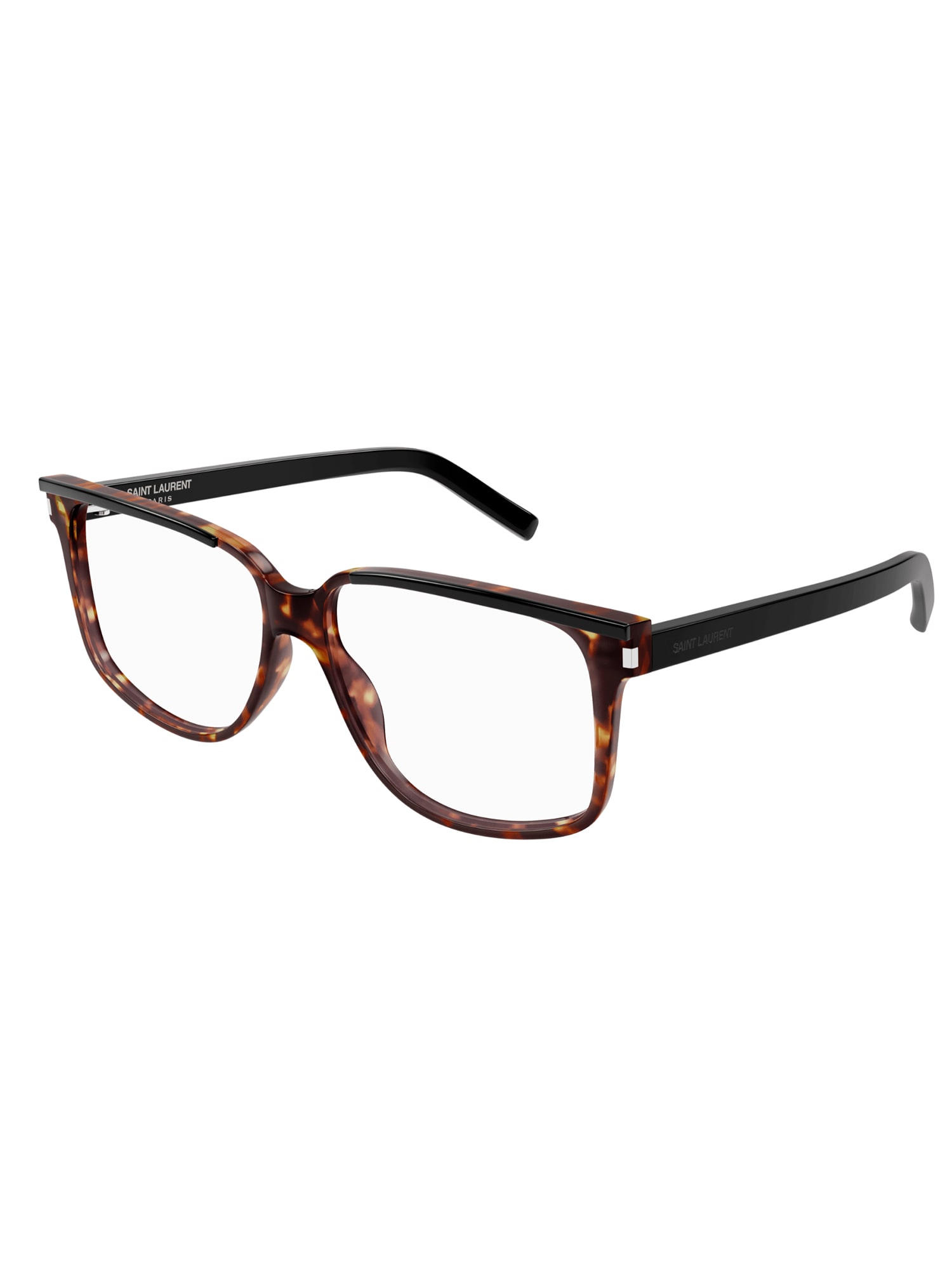 Shop Saint Laurent Sl 599 Opt Eyewear In Black Black Transpare