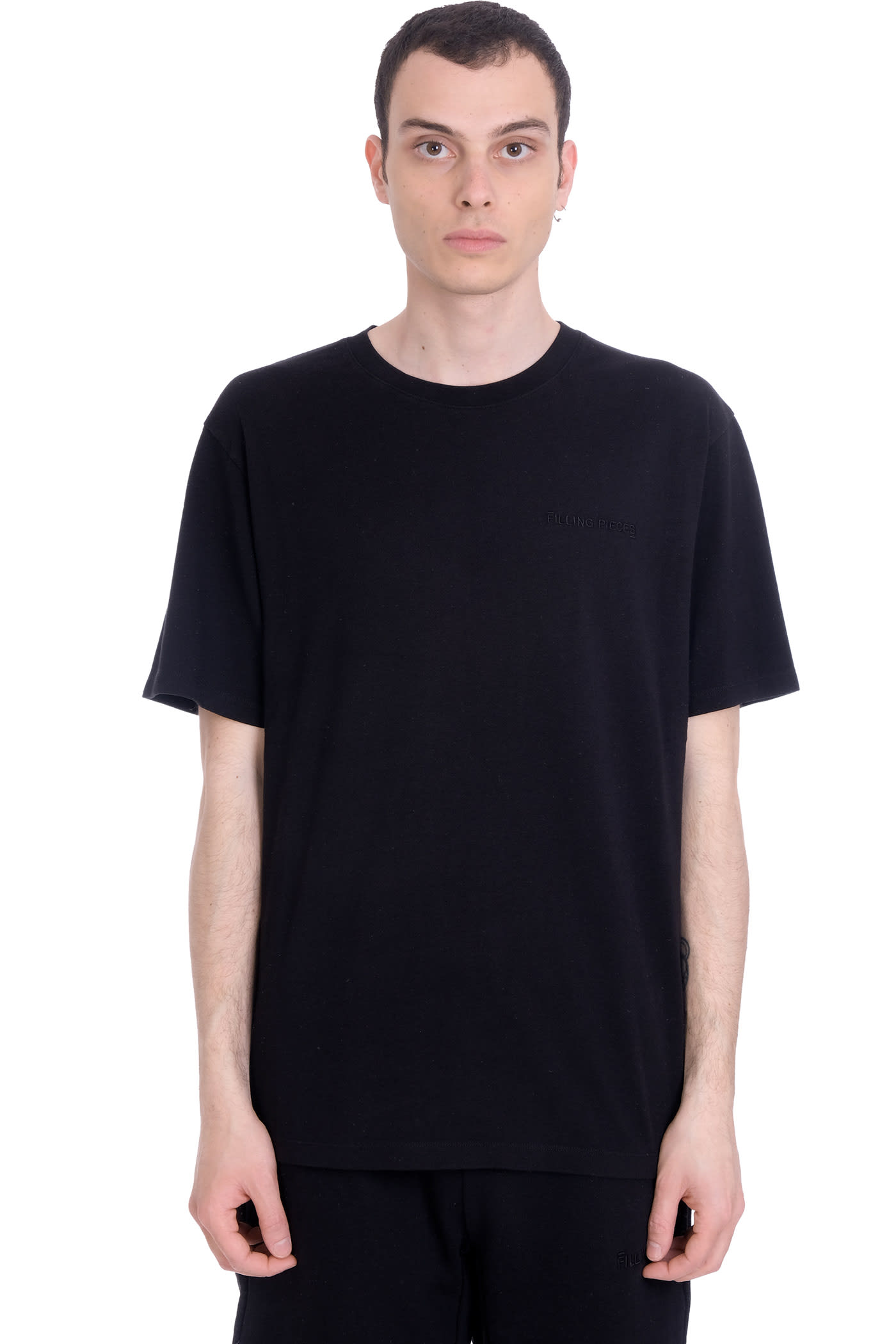 Filling Pieces T-shirt In Black Cotton