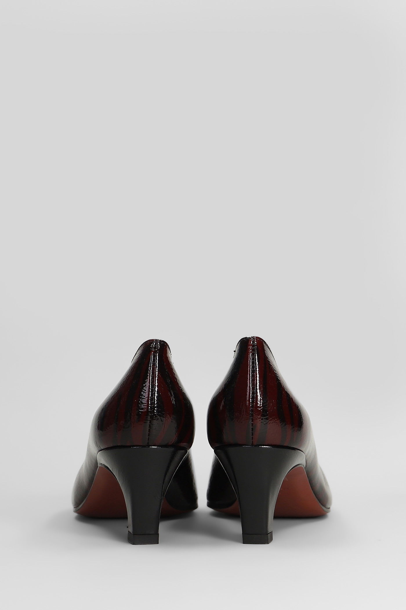Roberto Festa Ava Pumps In Bordeaux Leather In Burgundy