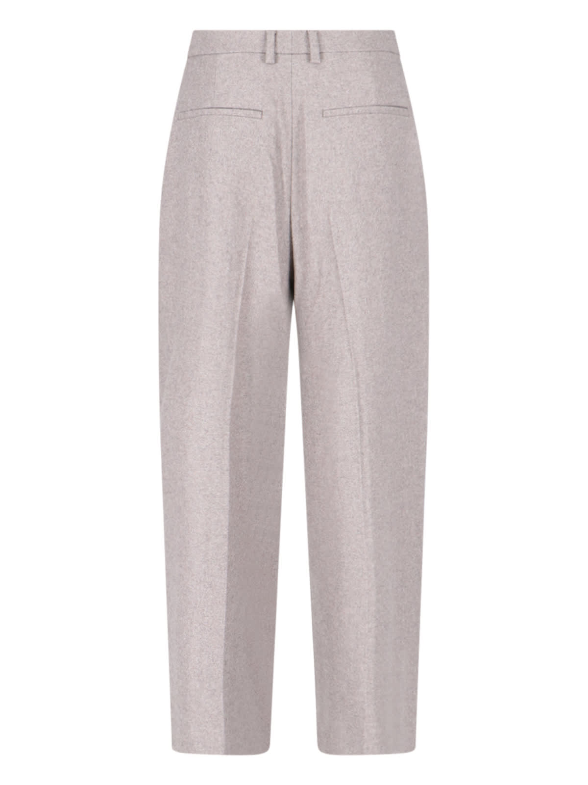 Filippa K Straight Trousers With Front Pleats And Back Pockets In Pink
