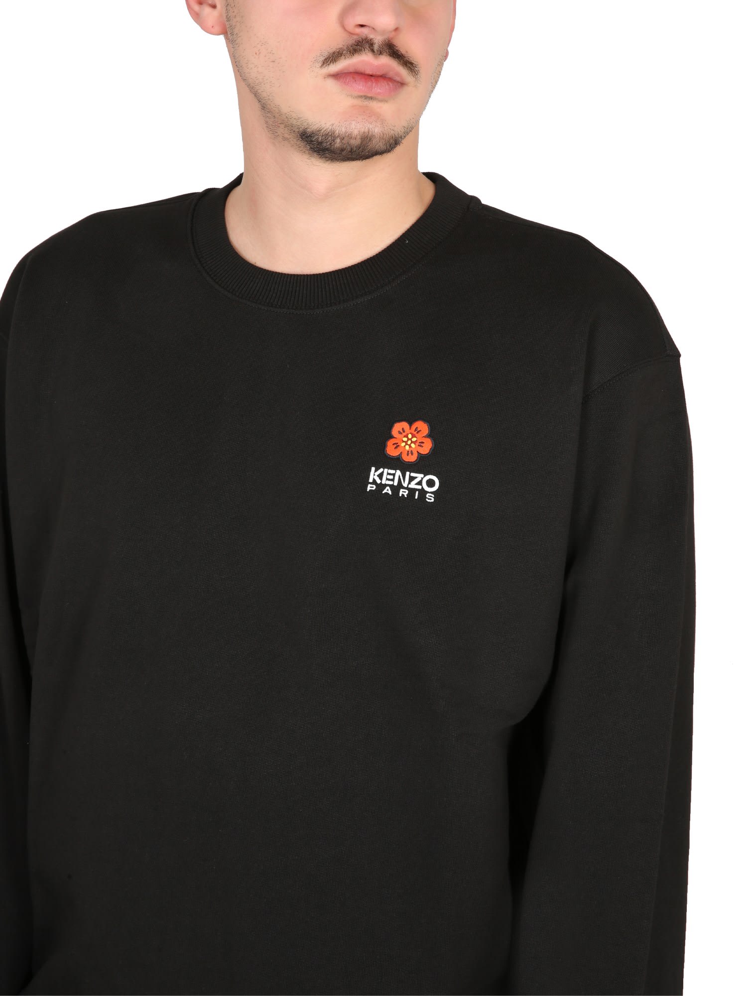 Shop Kenzo Sweatshirt With Logo In J Noir