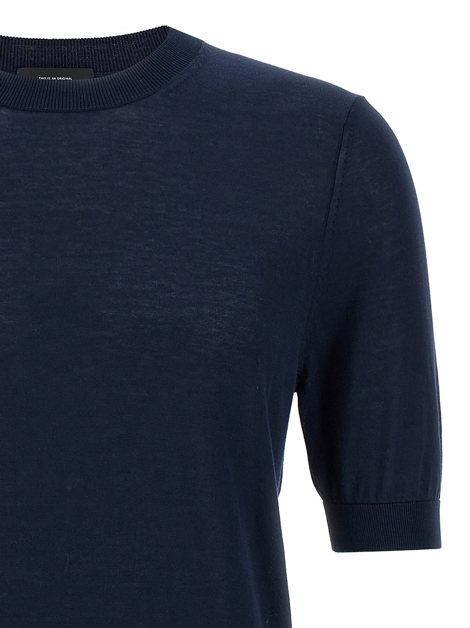 Ballantyne R Neck Sweaters And Cardigans In Blue